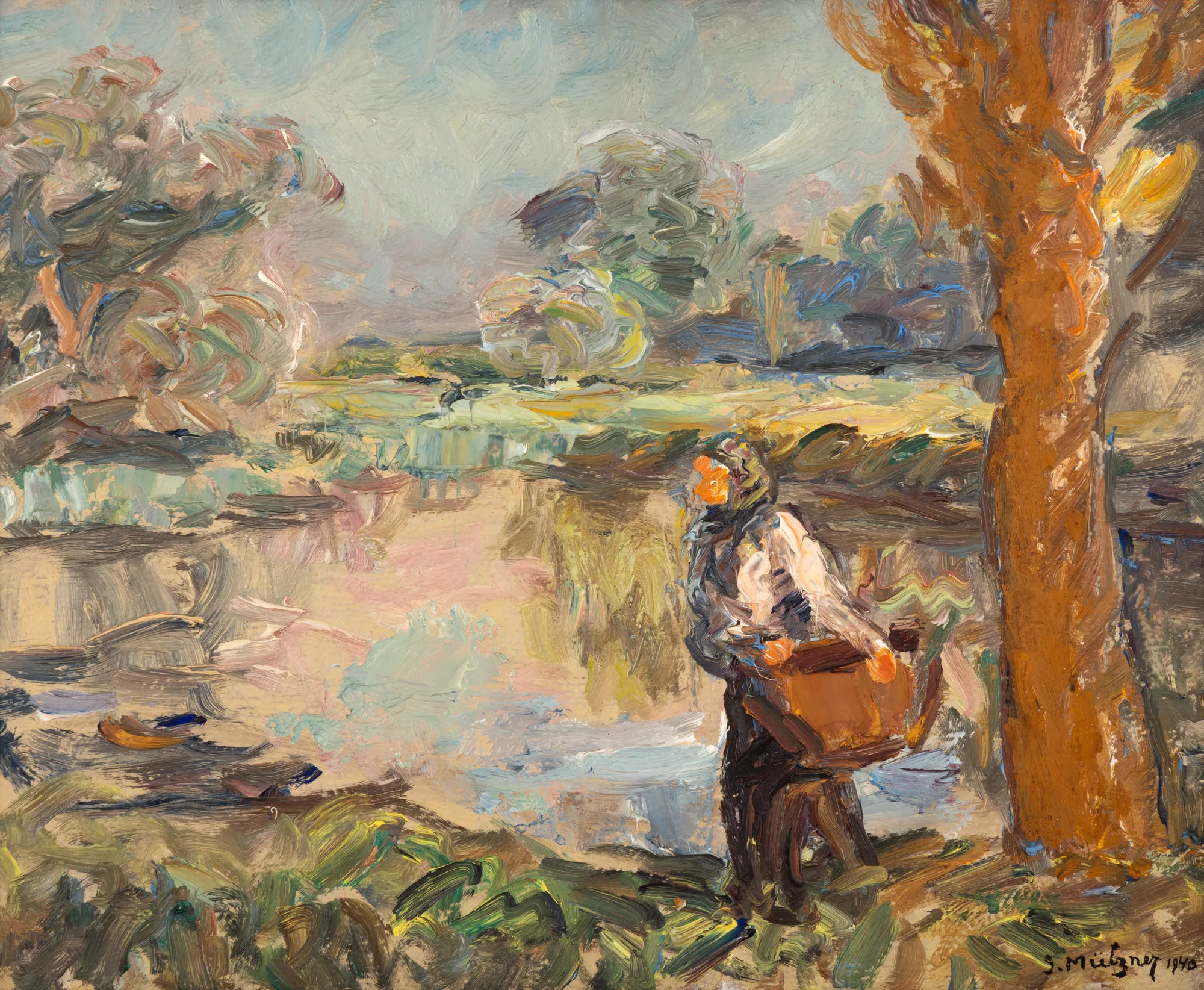 With the laundry at the river
