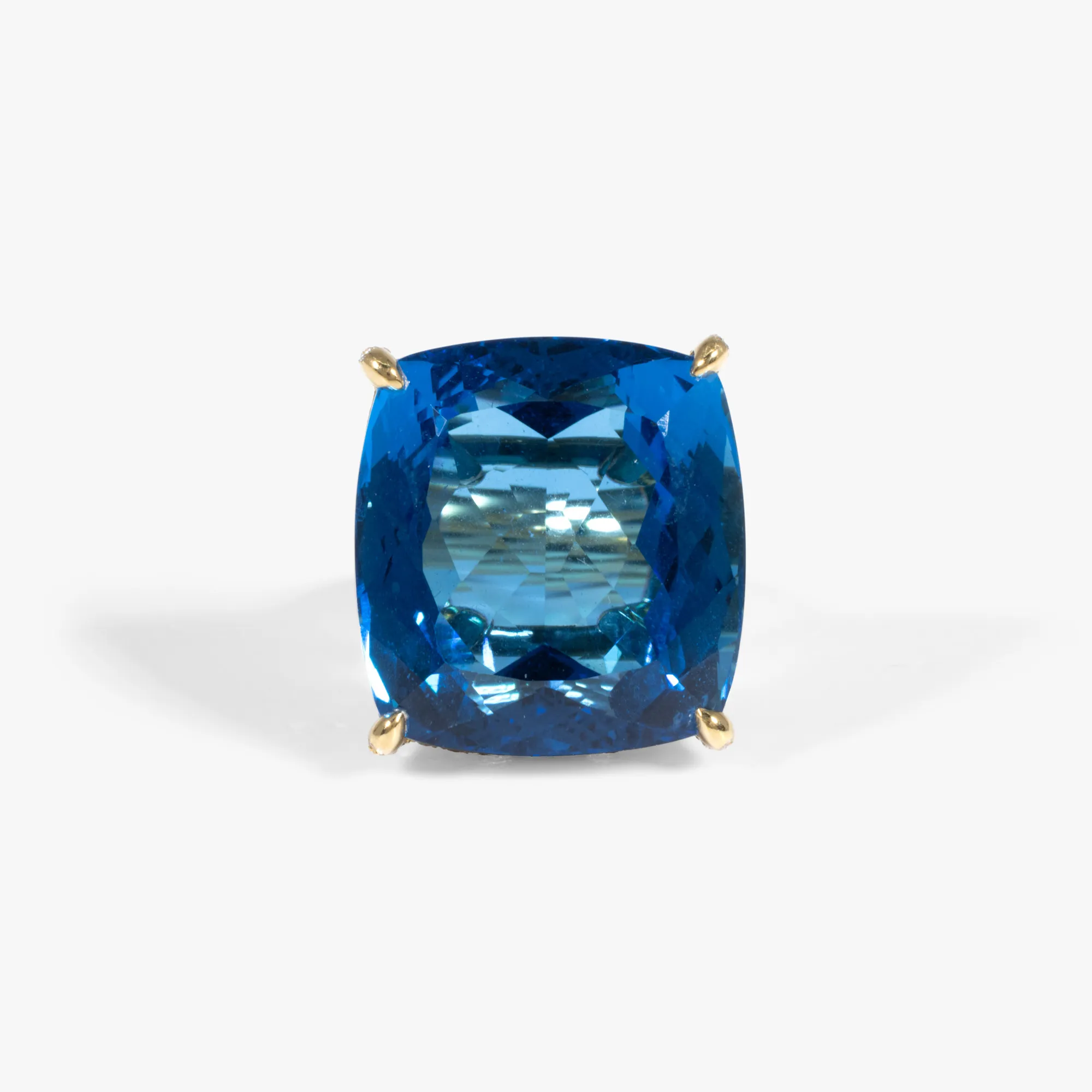 Inel Pheres din aur, decorat cu un topaz și diamante