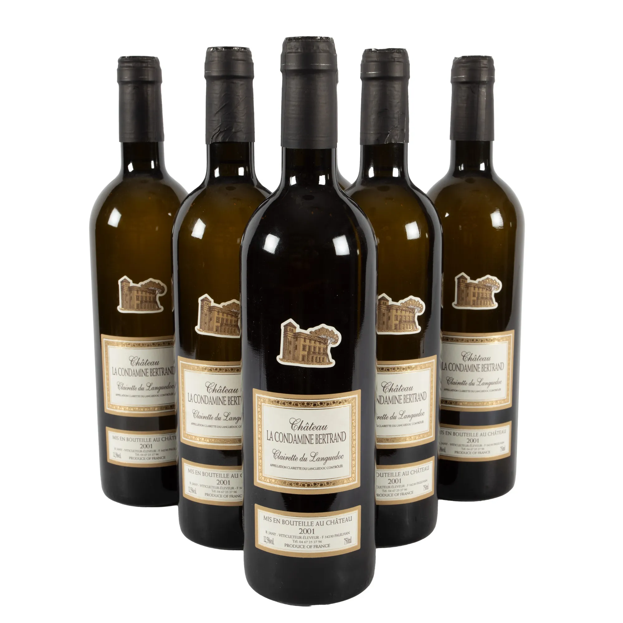 Château La Condamine Bertrand, Clairette du Languedoc, 2001, 6 bottles x 0.75L