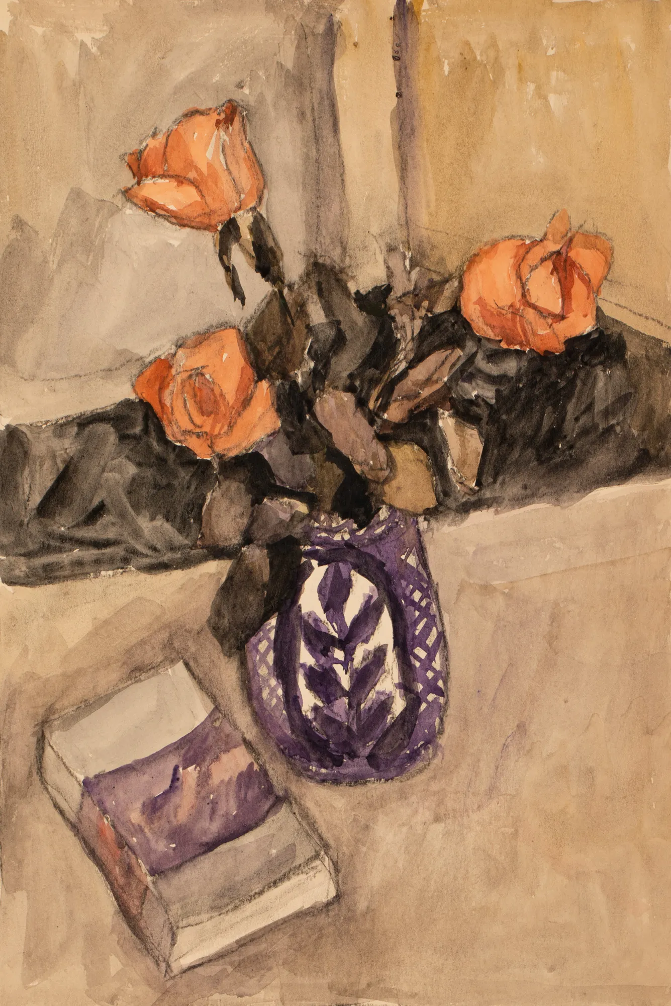 Cane with roses