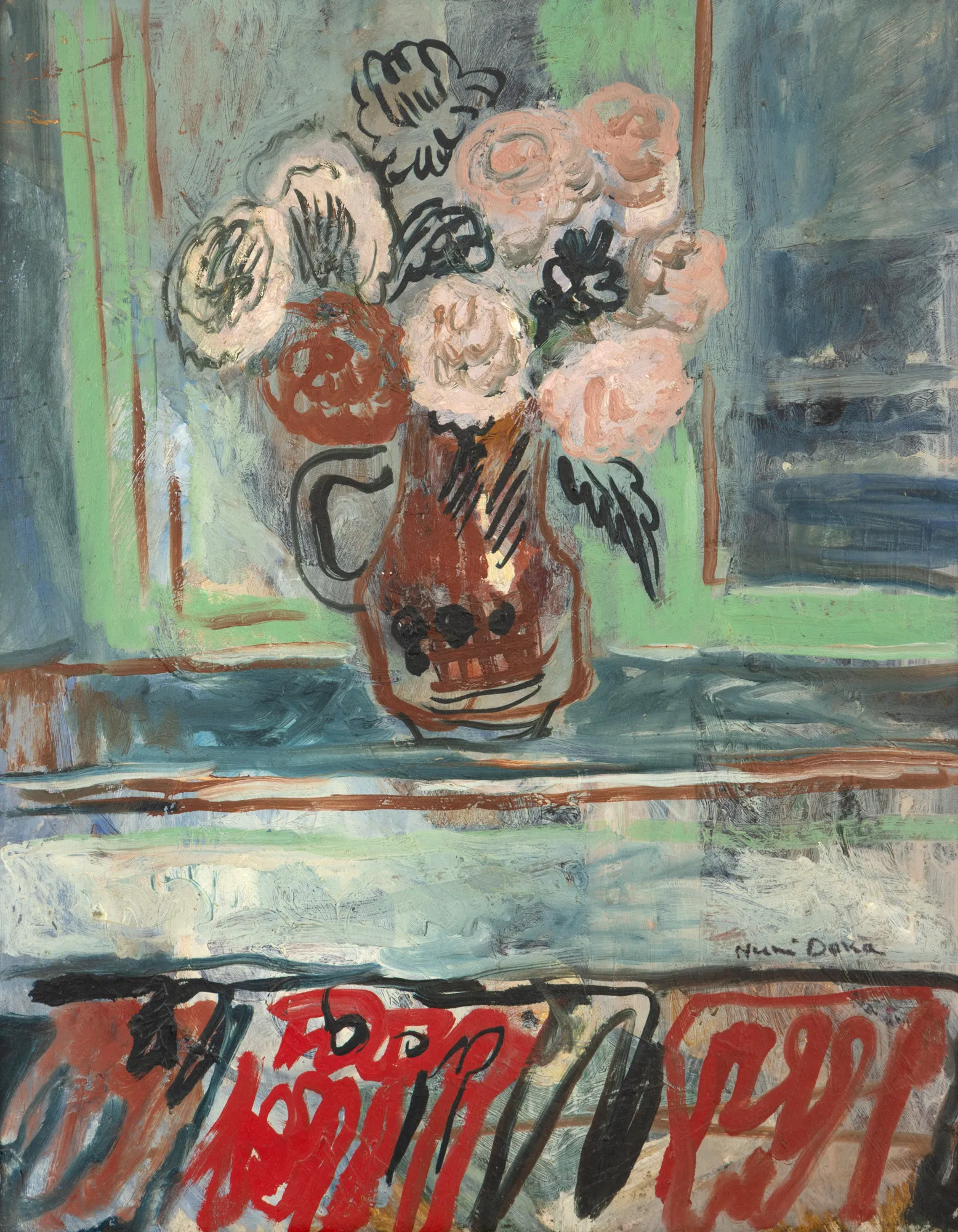 Jar with Peonies