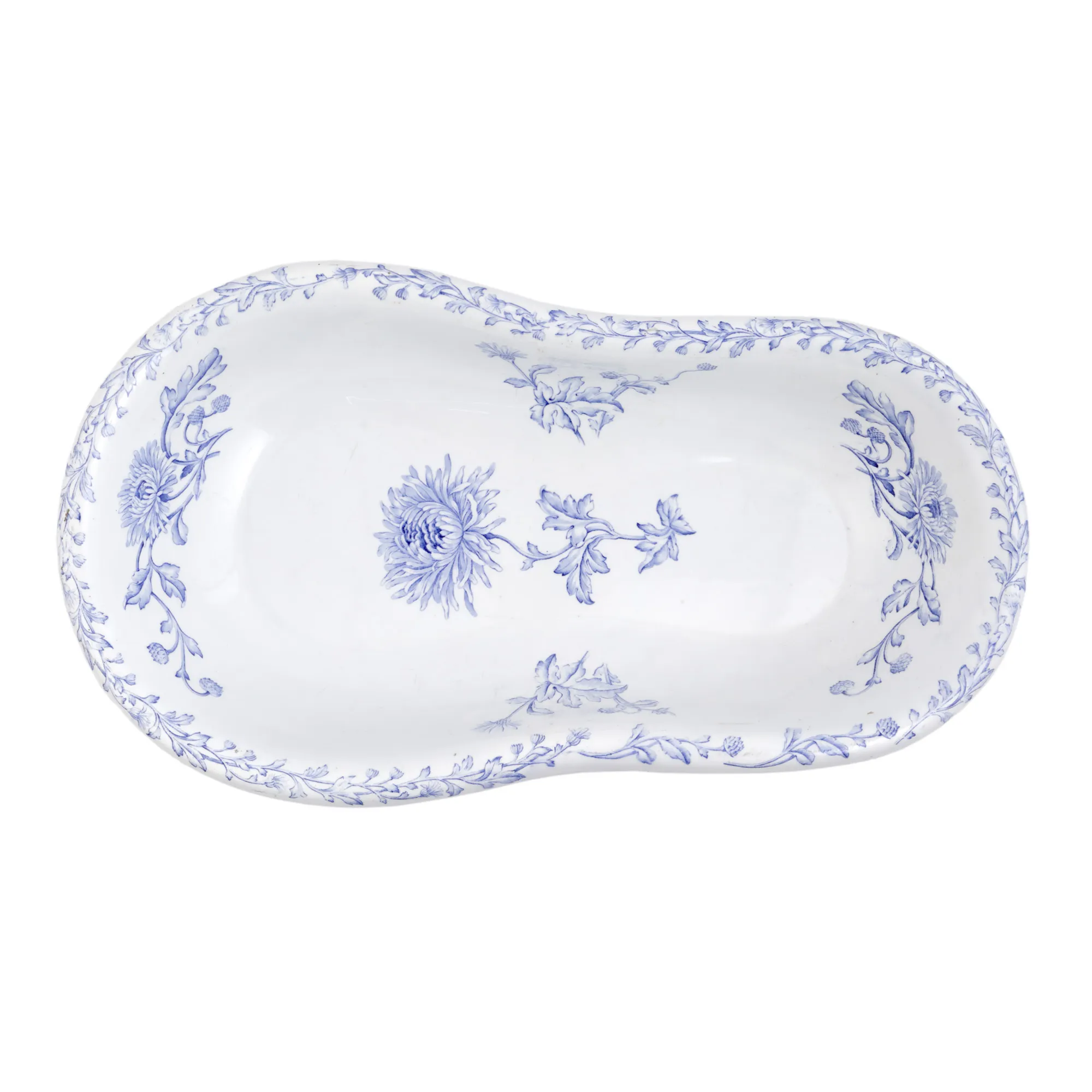 Cădiță din porțelan decorată cu elemente florale, atelier Wilhelmsburg-Diethmar Teplitz, Cehoslovacia, manufactură austriacă, începutul sec. XX
