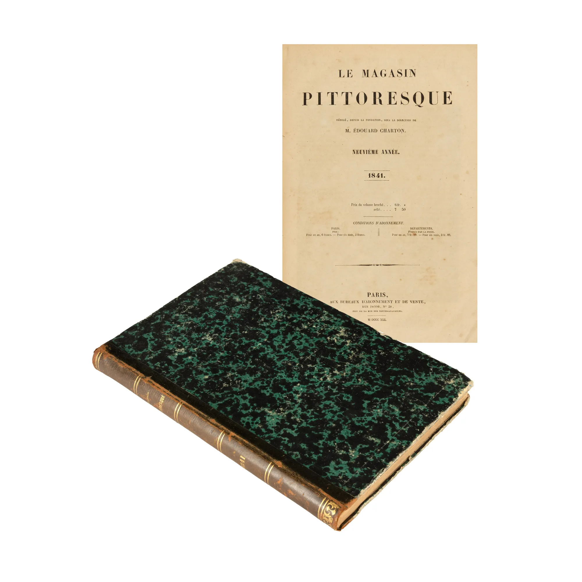 "Le magasin pittoresque", de M. Charton, franceză, Paris, 1841