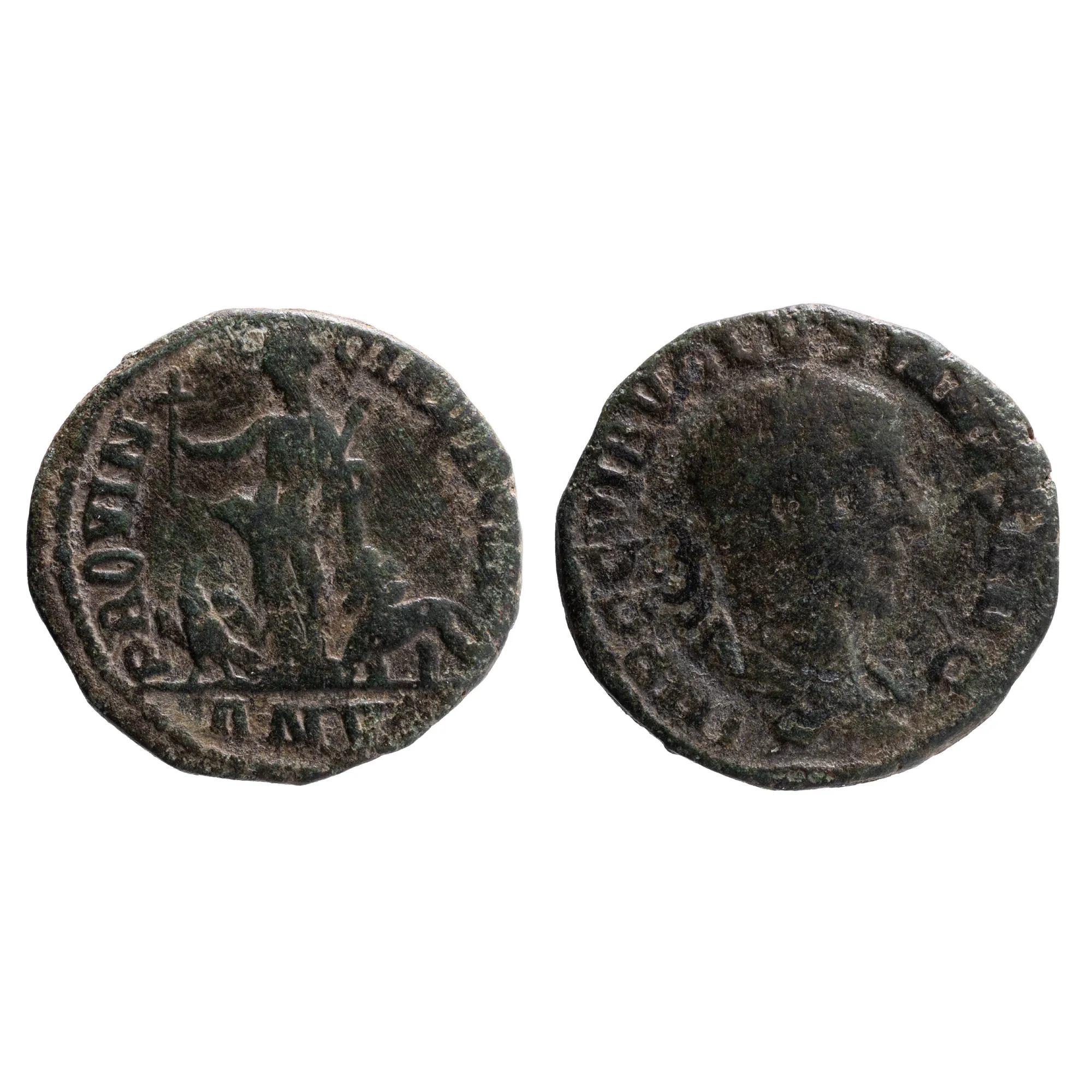 Monedă Volusian, Imperiul Roman, emisiune provincială, 251-253 e.n., bronz