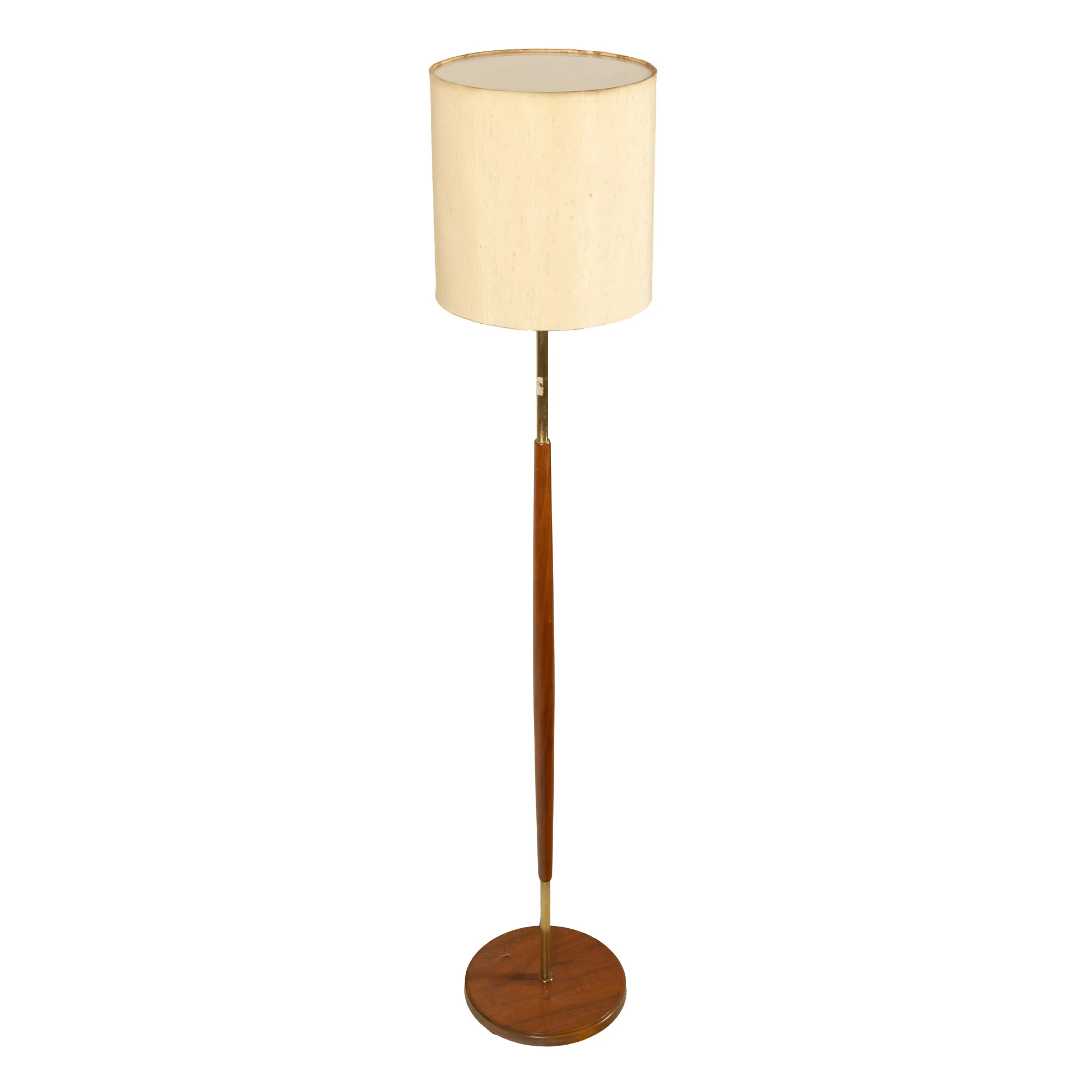 Teak wood floor lamp, mid 20th century