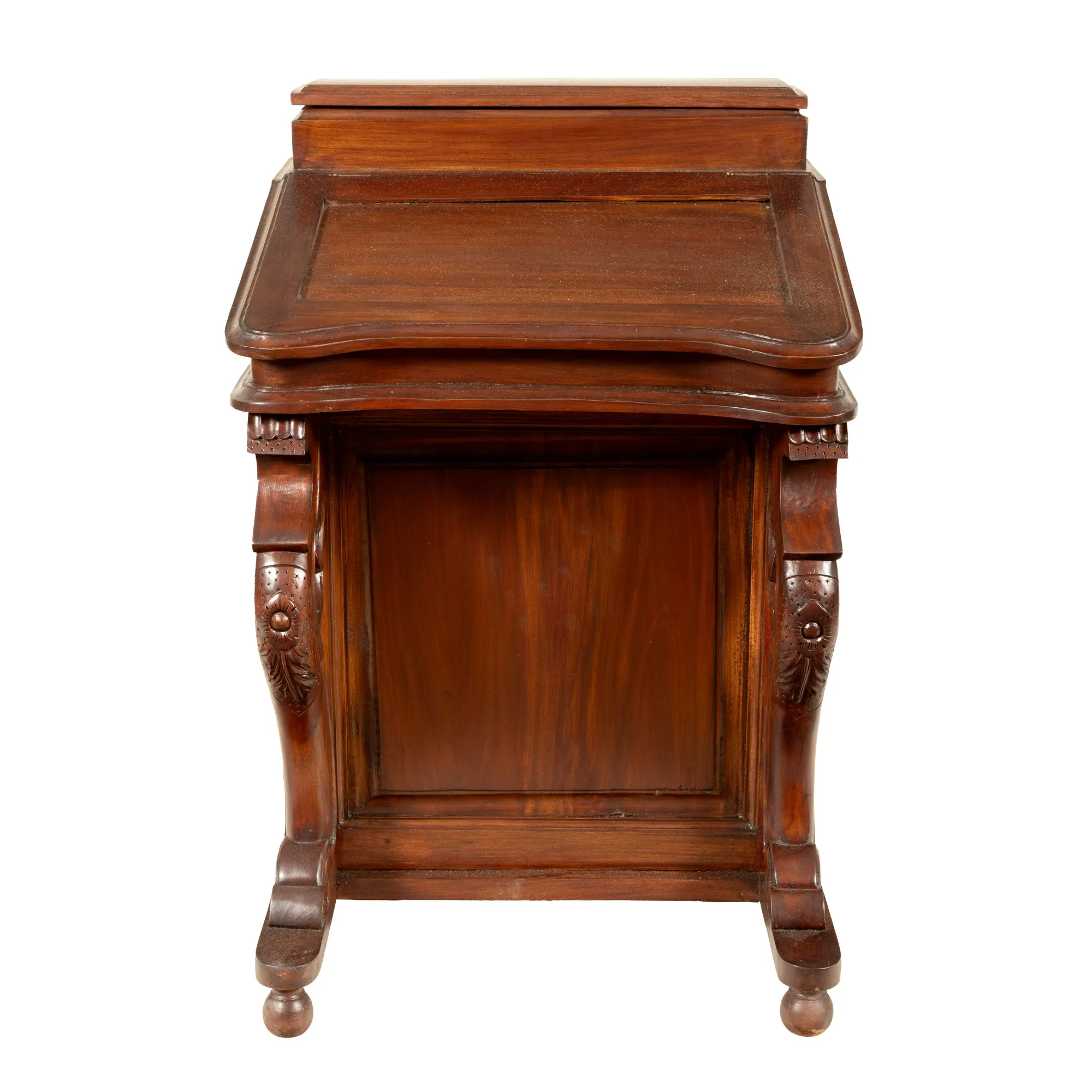 Pupitru de scris Davenport, din lemn de nuc, cca. 1880