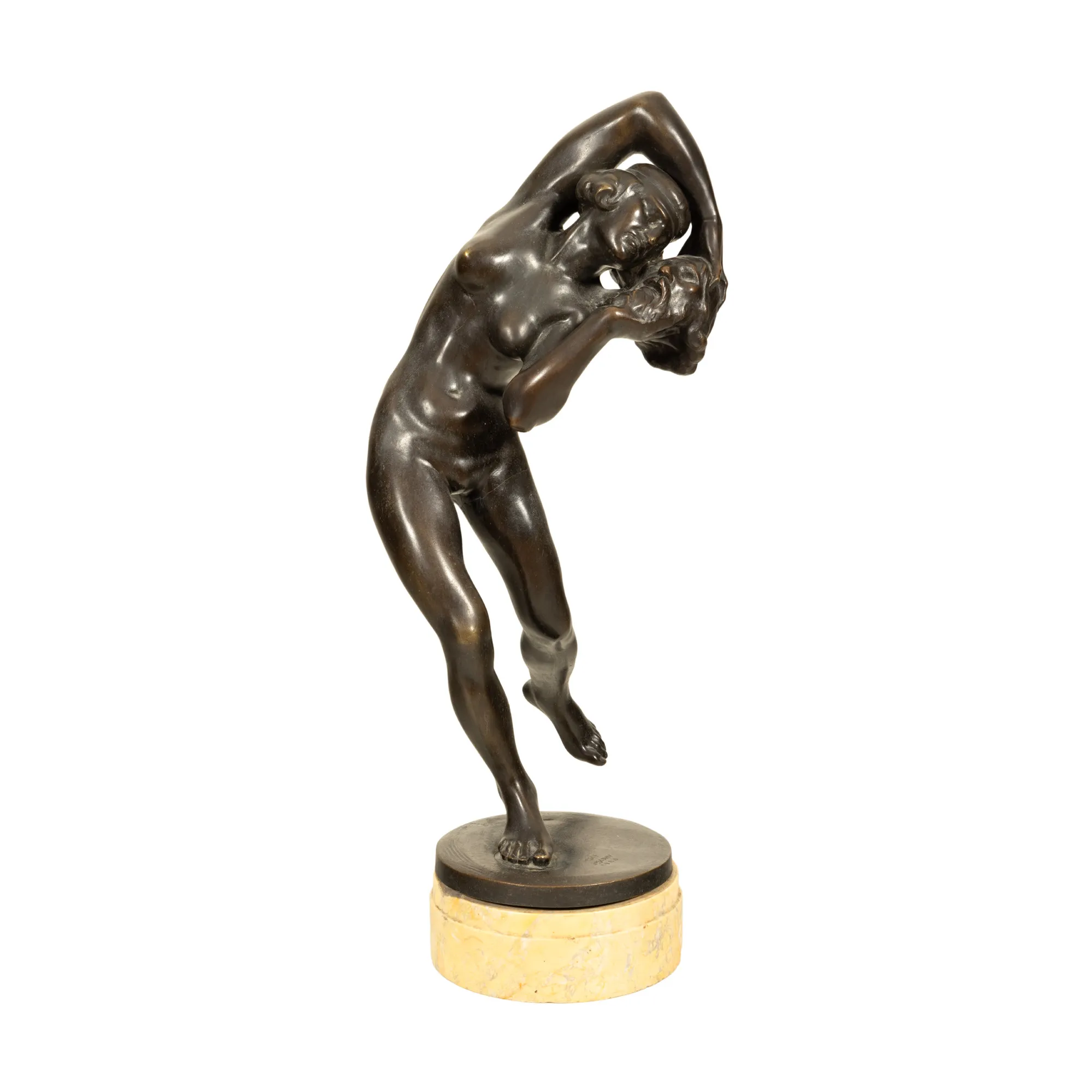 "Salome" - Bronze statuette, depicting a biblical scene, circa 1920