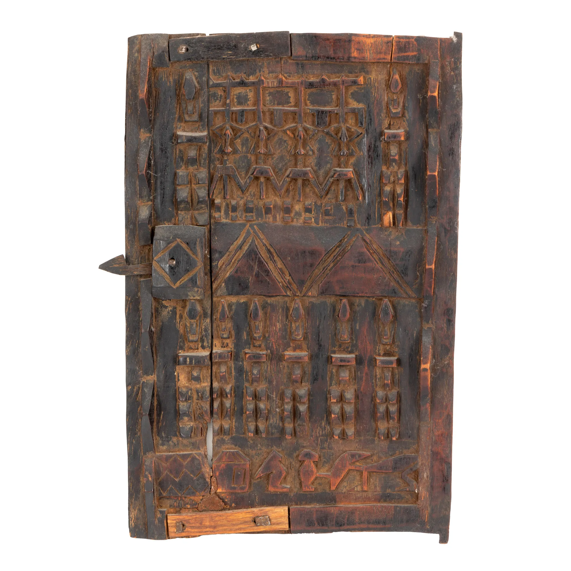 Panou decorativ / ”turtle door”, din lemn exotic, Dogon, Mali