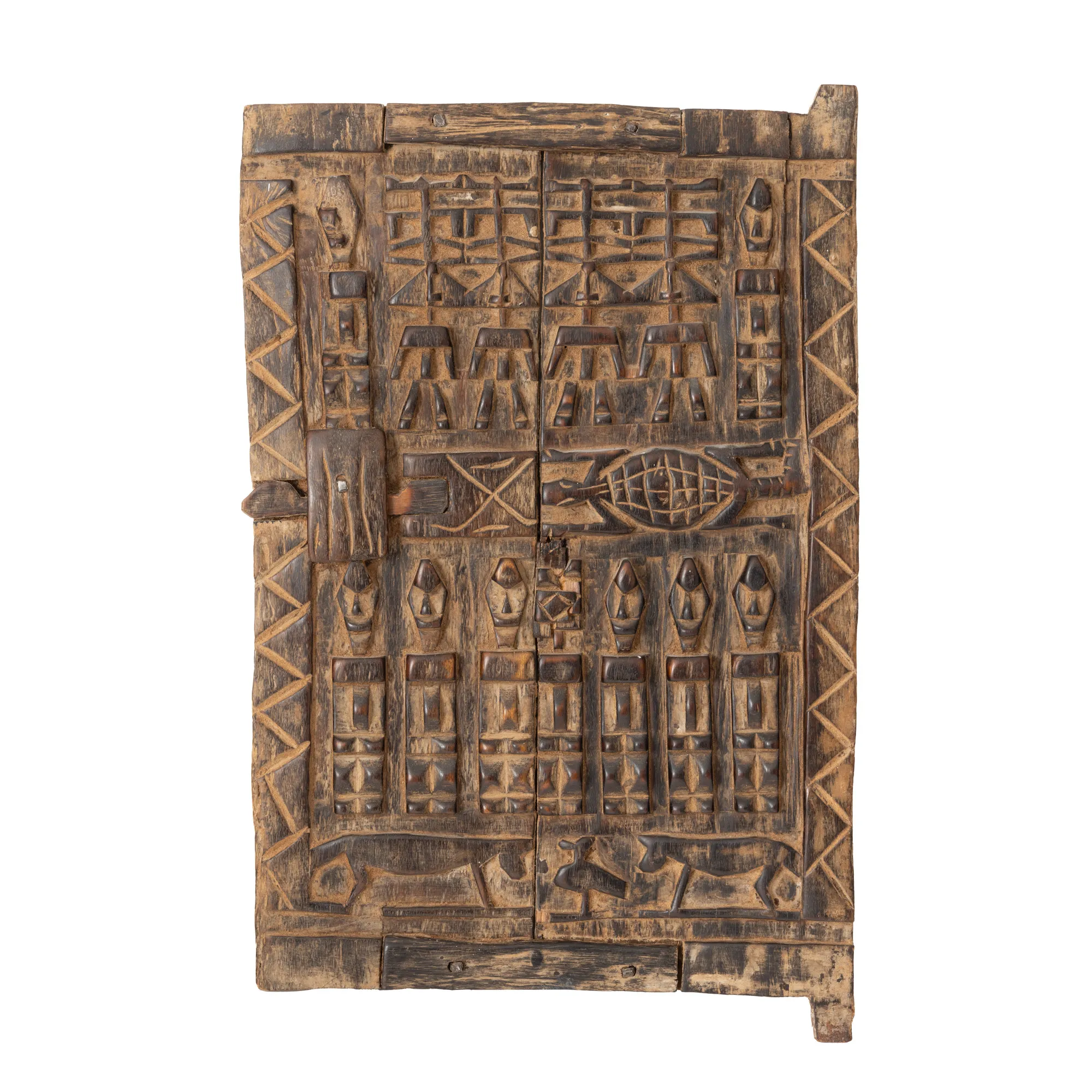 Panou decorativ / ”turtle door”, din lemn exotic, Dogon, Mali