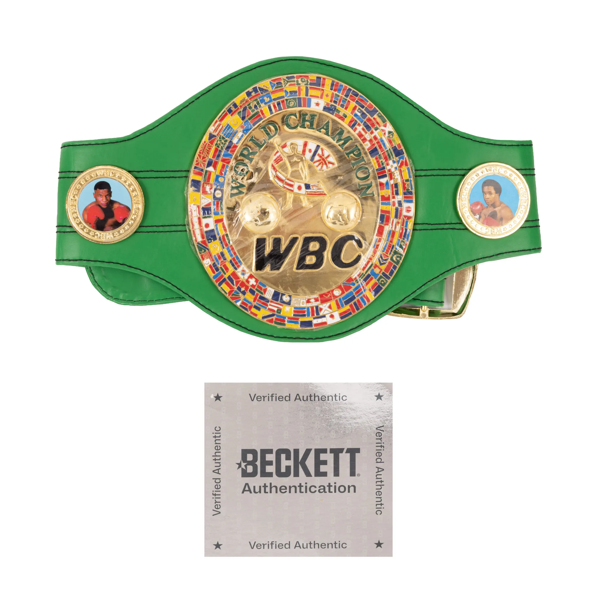 WBC Model Belt, with Oscar de la Hoya's holographic signature