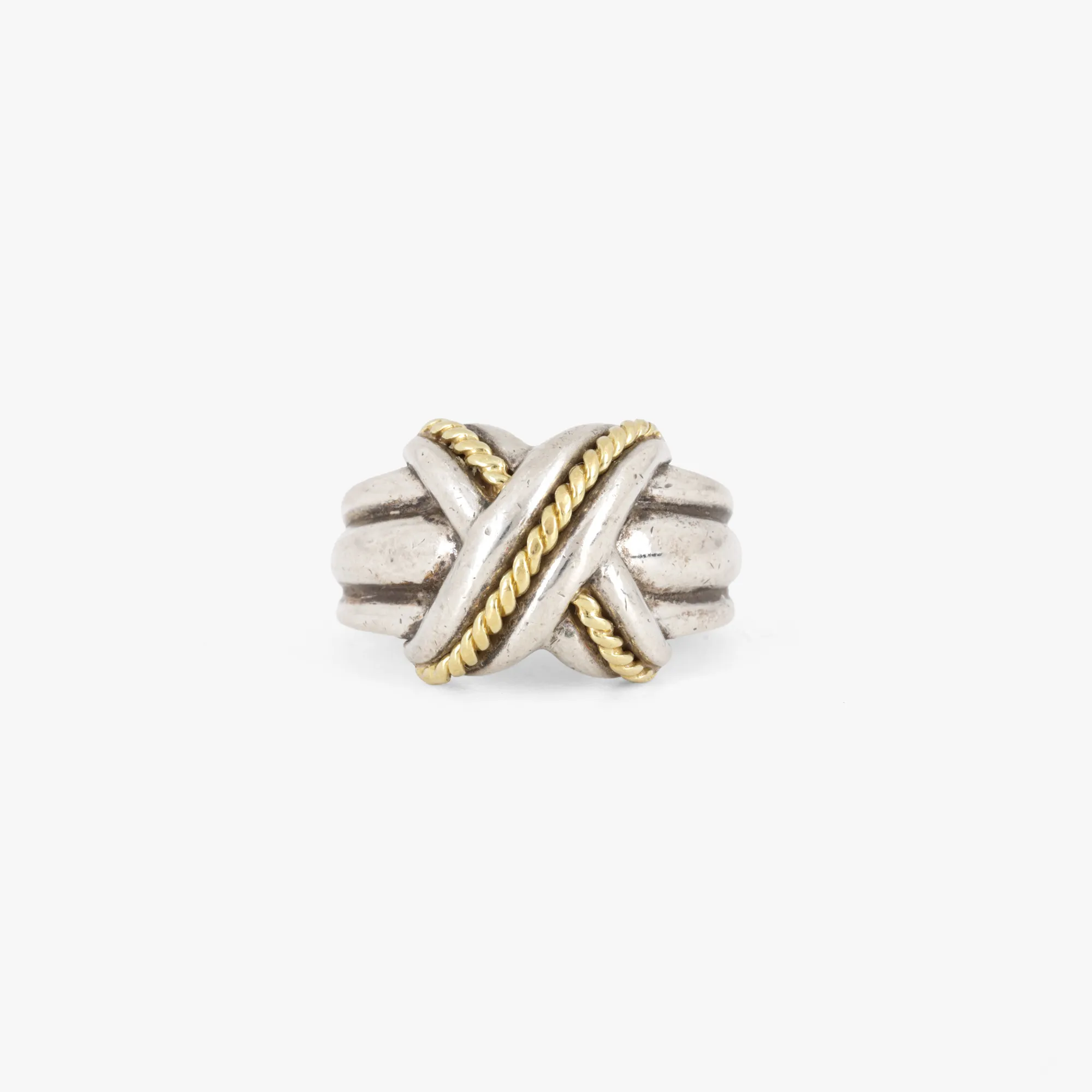 Inel Tiffany & Co., din argint și aur