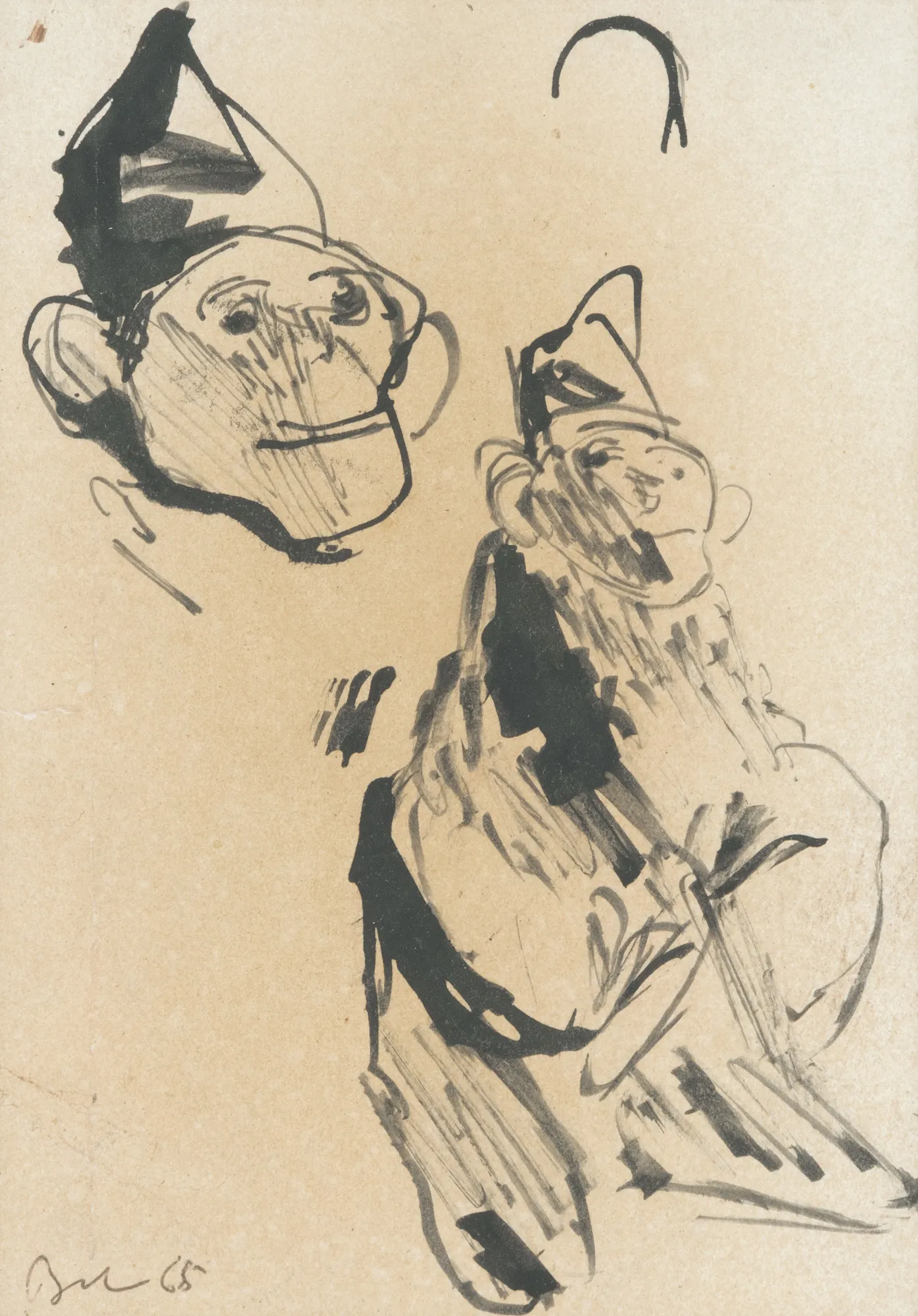 Study for "The Harlequin Monkey"