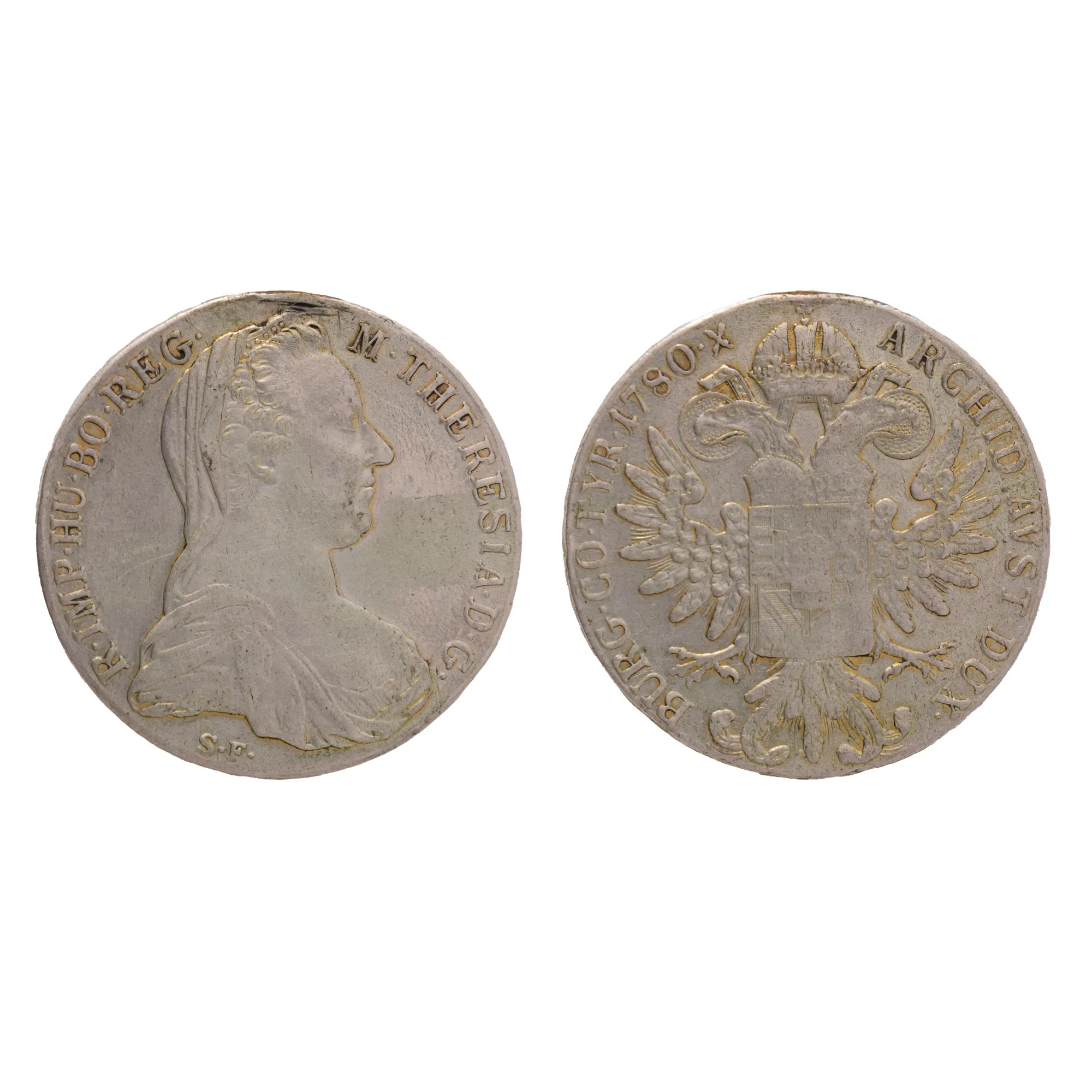 Monedă Taler, Maria Terezia, Austria, 1780, argint