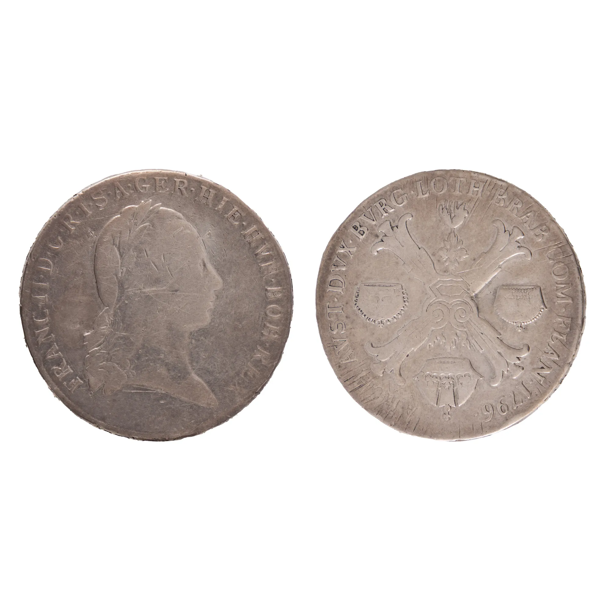 Monedă Taler, Francisc II, Austria, 1796, argint