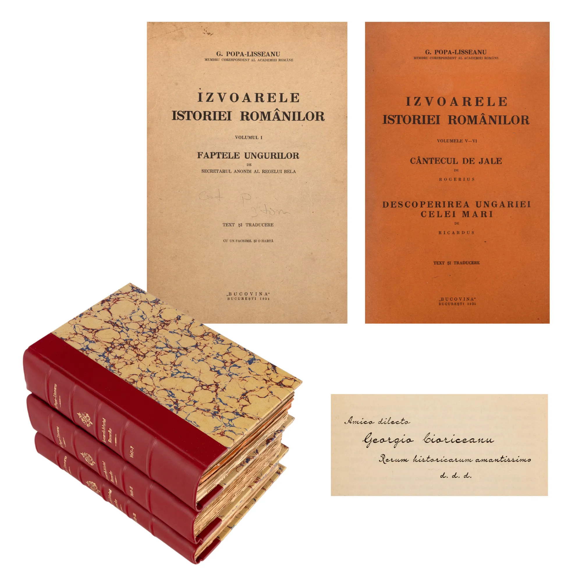 ”Izvoarele istoriei românilor”, de Gheorghe Popa-Lisseanu, volumele I-XV, București, 1934-1939