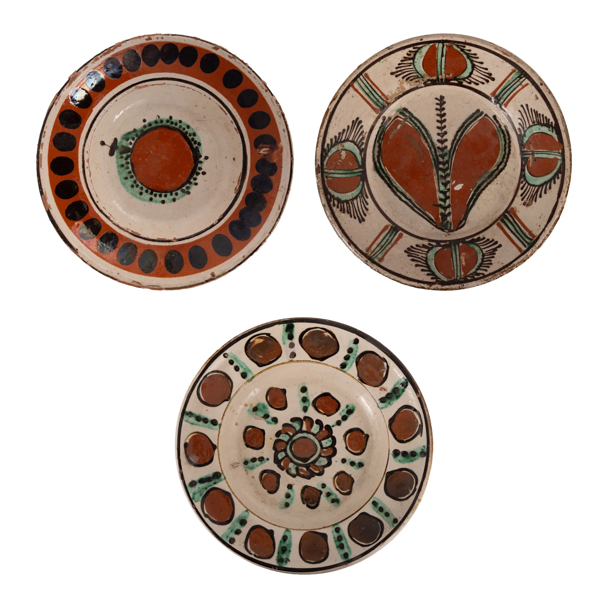 Lot consisting of three plates, Vama-Oas, Maramures, cca. 1880-1900