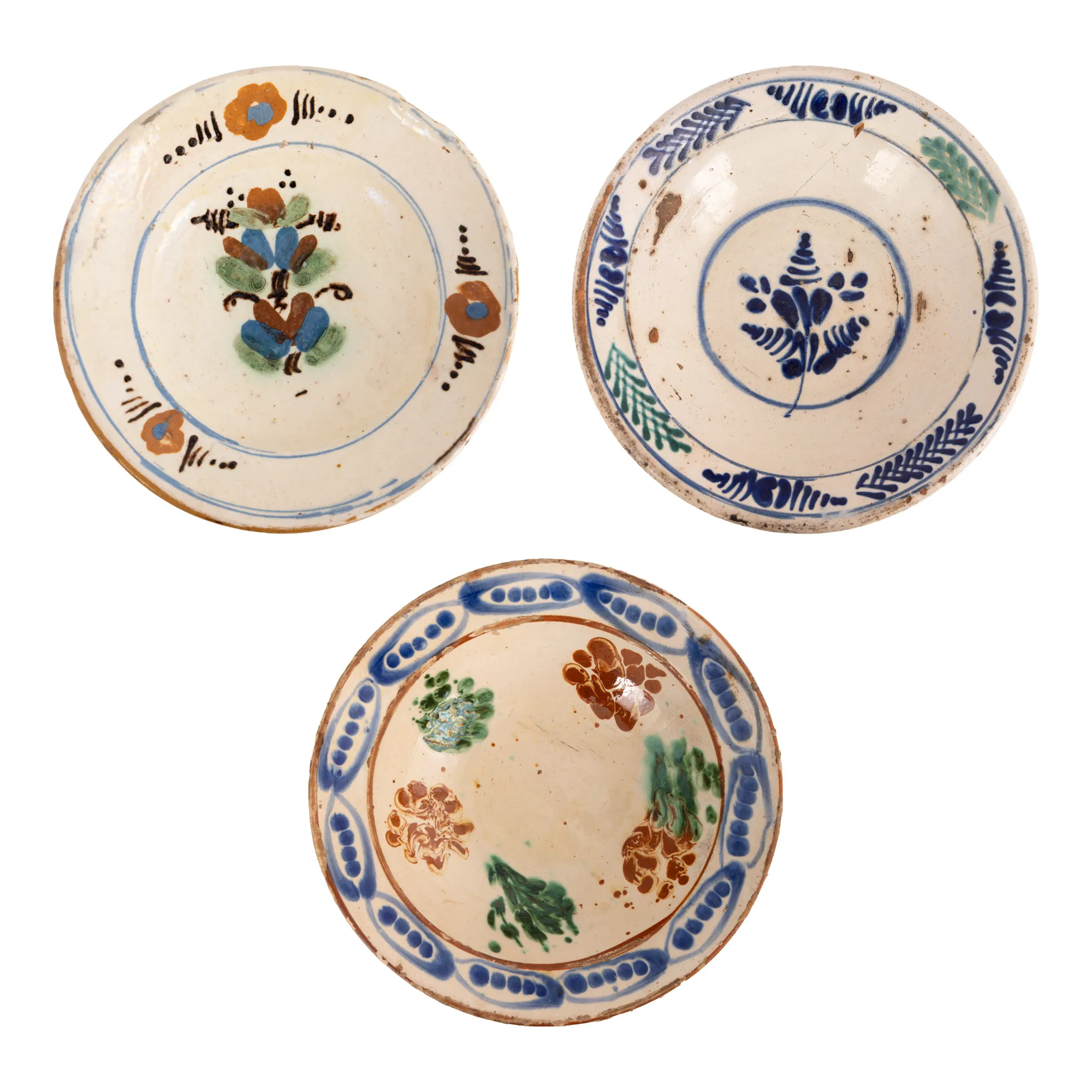 Lot consisting of three plates, southern Transylvania, 19th century