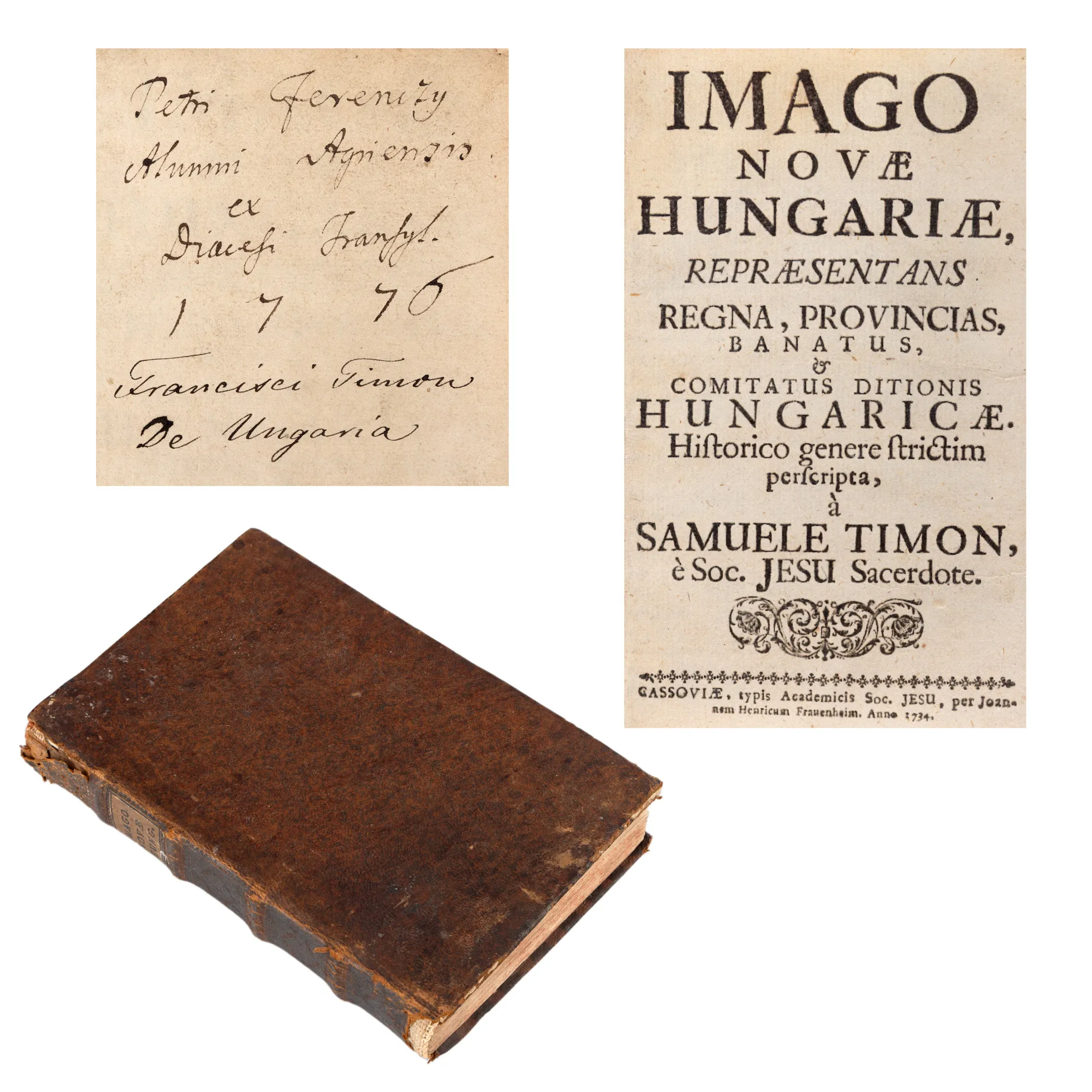 "Image of New Hungary", by Samuel Timon, Latin, Kosice, 1734