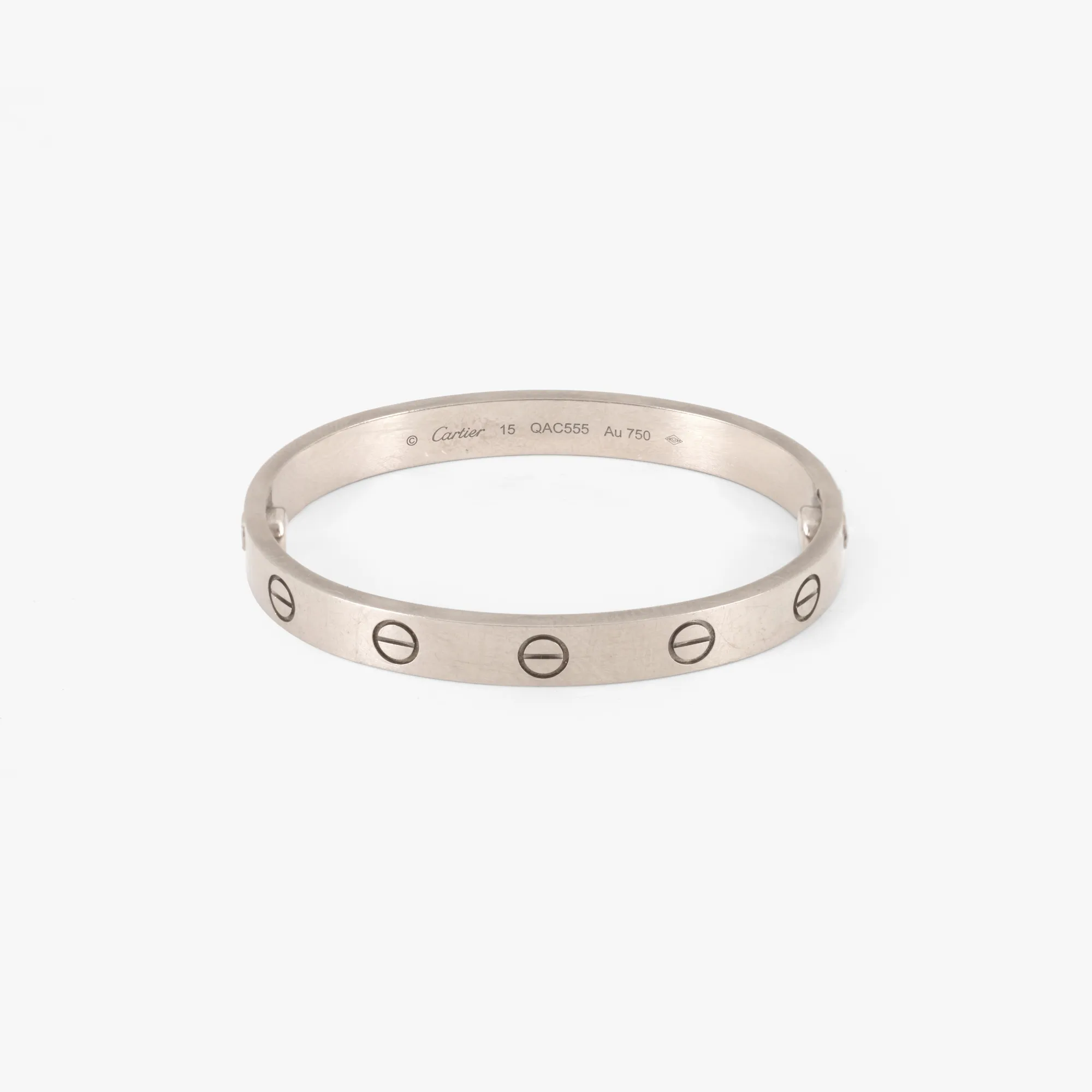 "LOVE" - Cartier bracelet, made of white gold, accompanied by a screwdriver