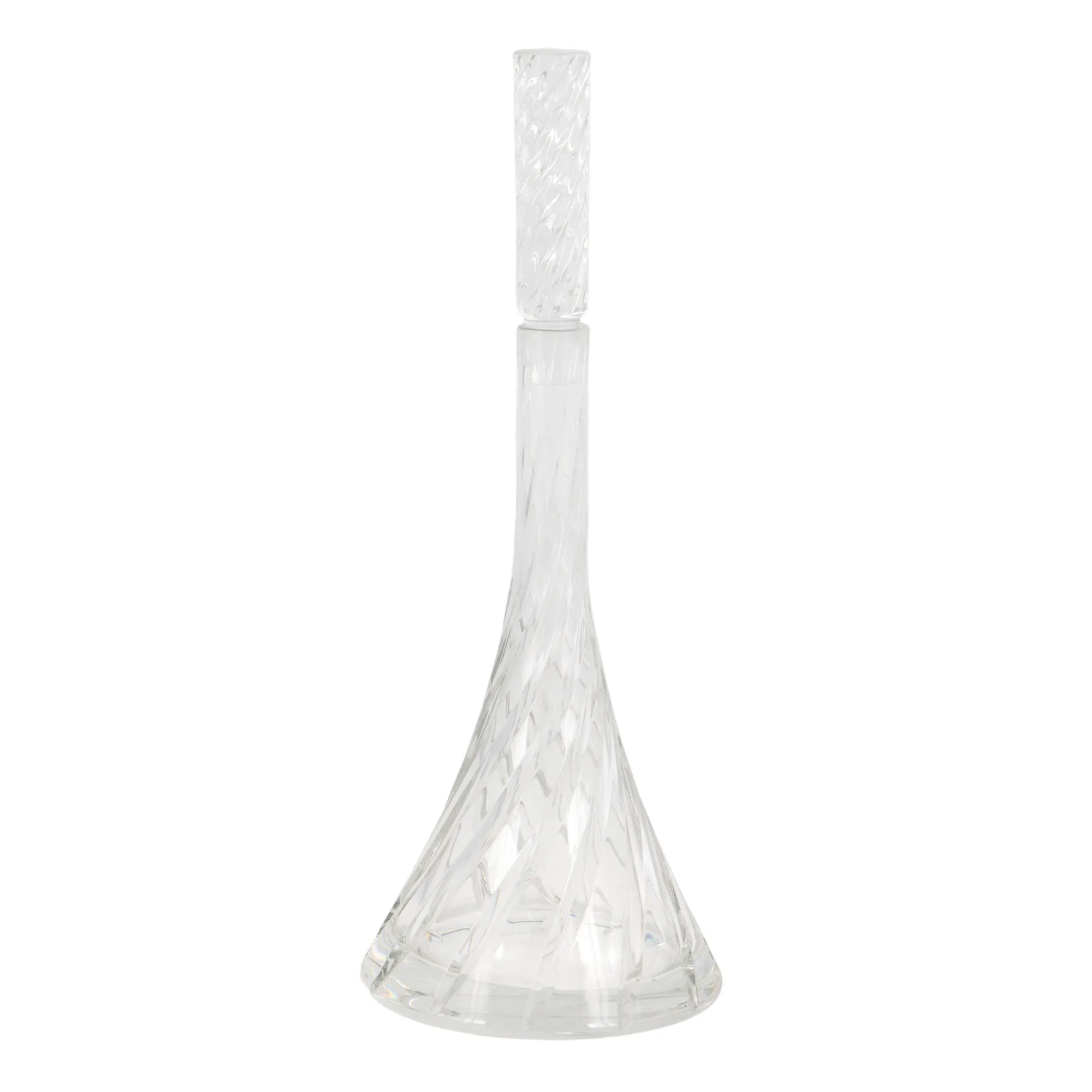 Decantor din cristal torsat