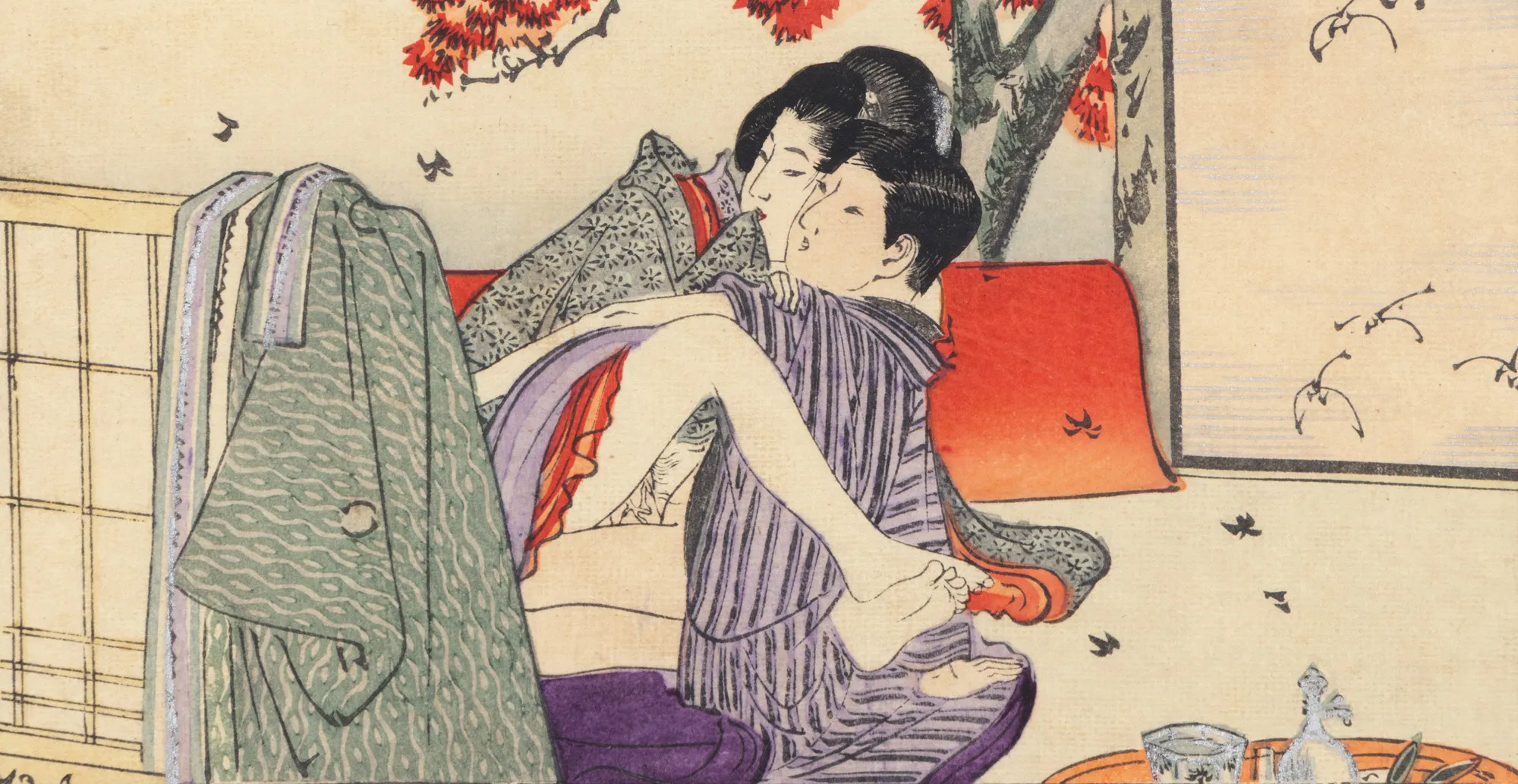 Shunga (scenă erotică), cuplu de tineri