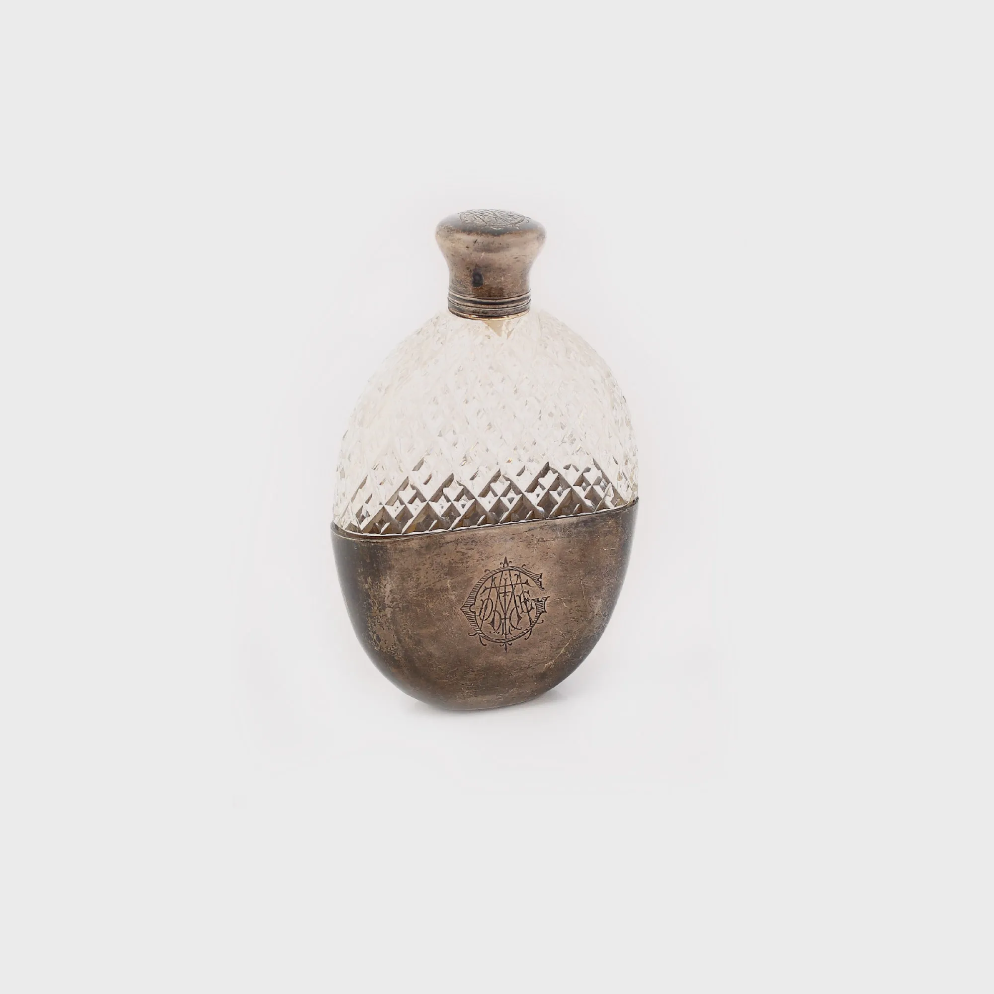 Ploscă din cristal pentru parfum, celebra parfumerie ”Palais Royal”, Paris, anii 1920-1930