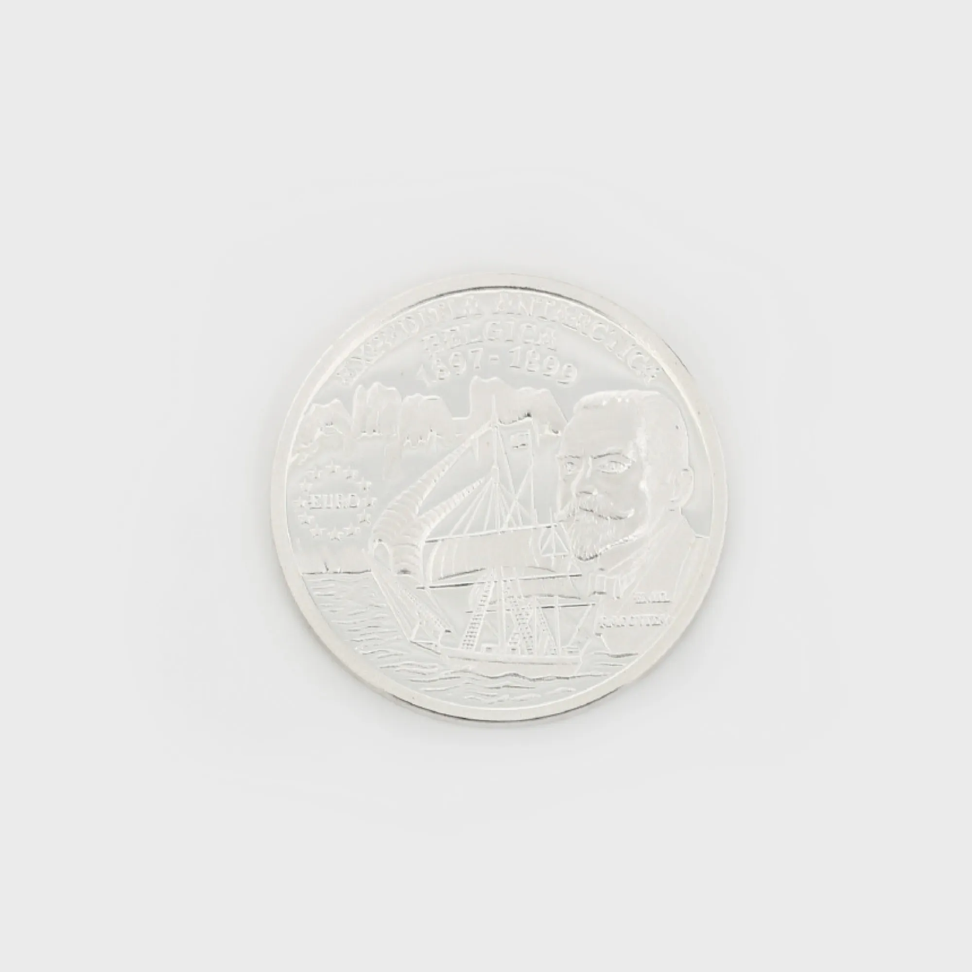Monedă comemorativă de colecţie,  "Emil Racoviță, Expediţia din Antarctica", 1897-1899