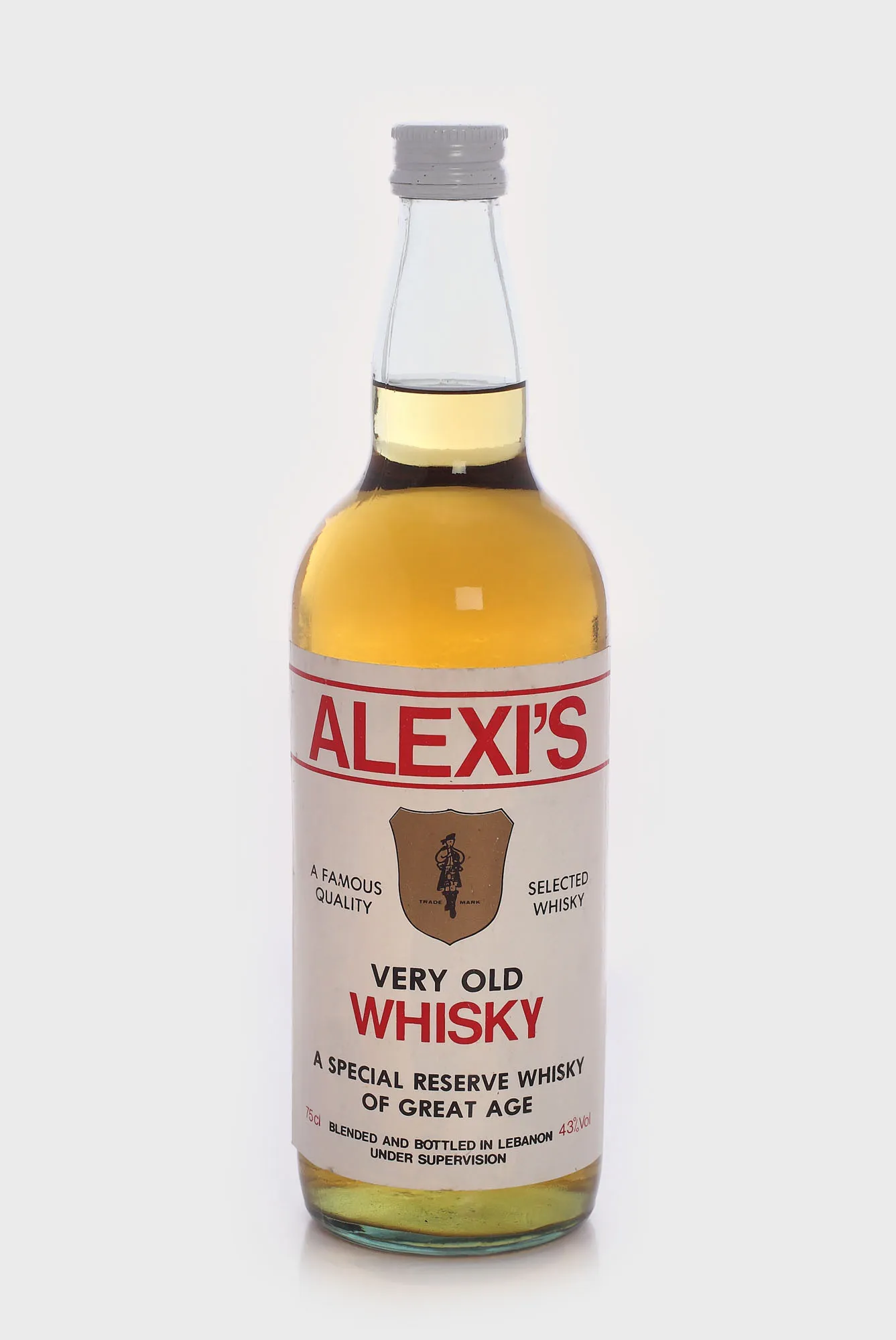 Alexi's blended whisky, Liban, anii '70