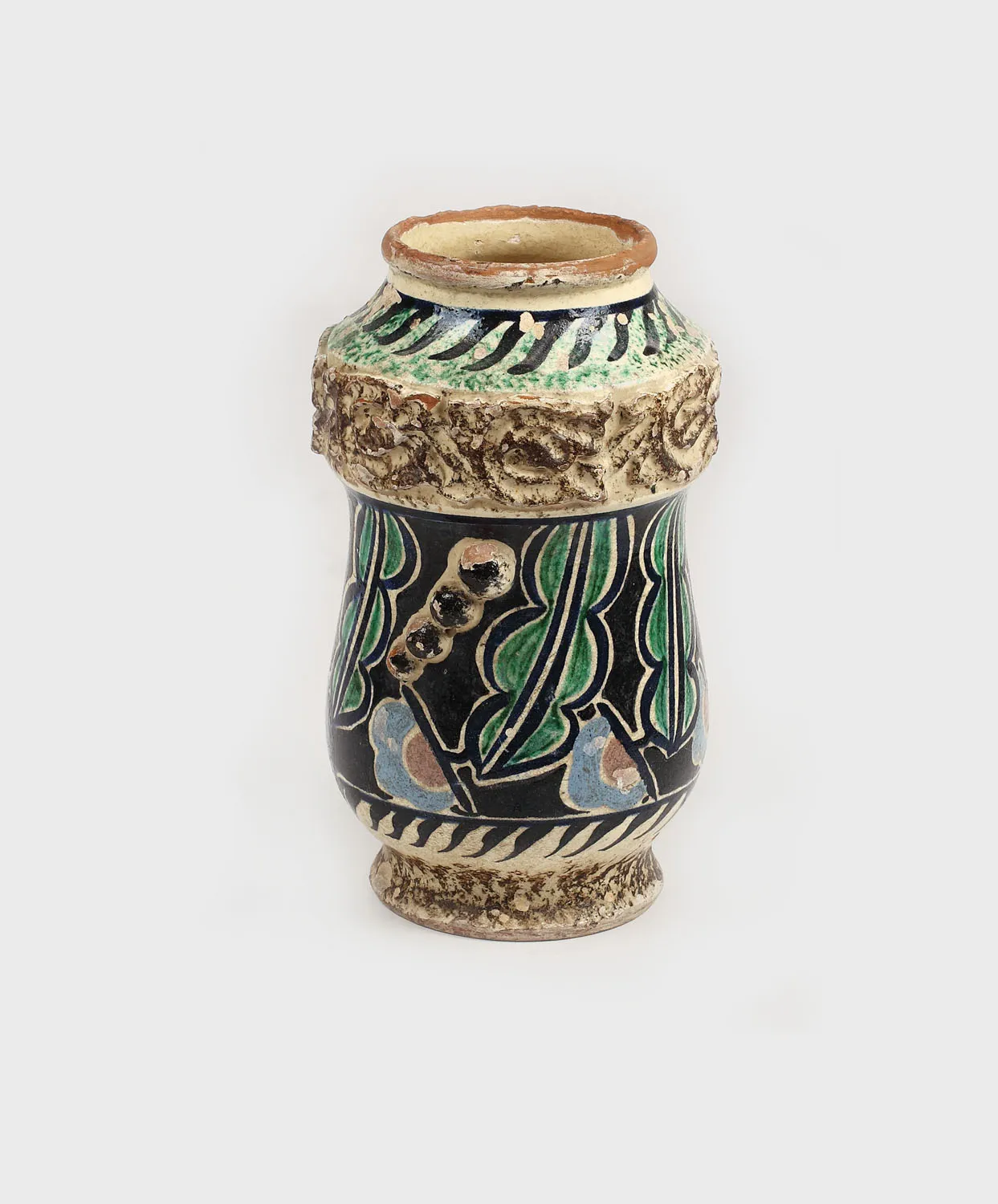 Vas din ceramică, datat 1934, aparţinând actriţei Mihaela Teleoacă