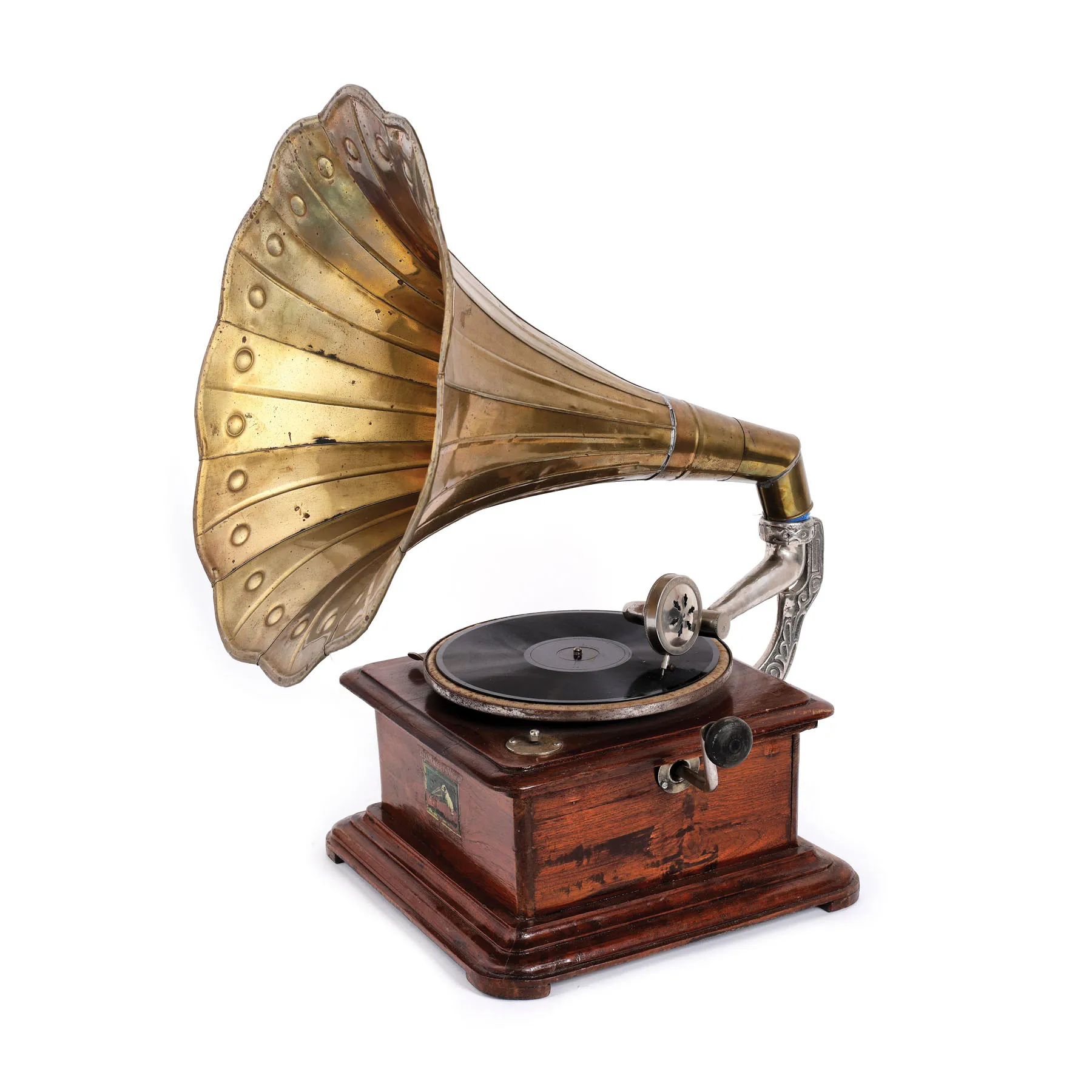 Gramofon din lemn de paltin, cca. 1900-1910