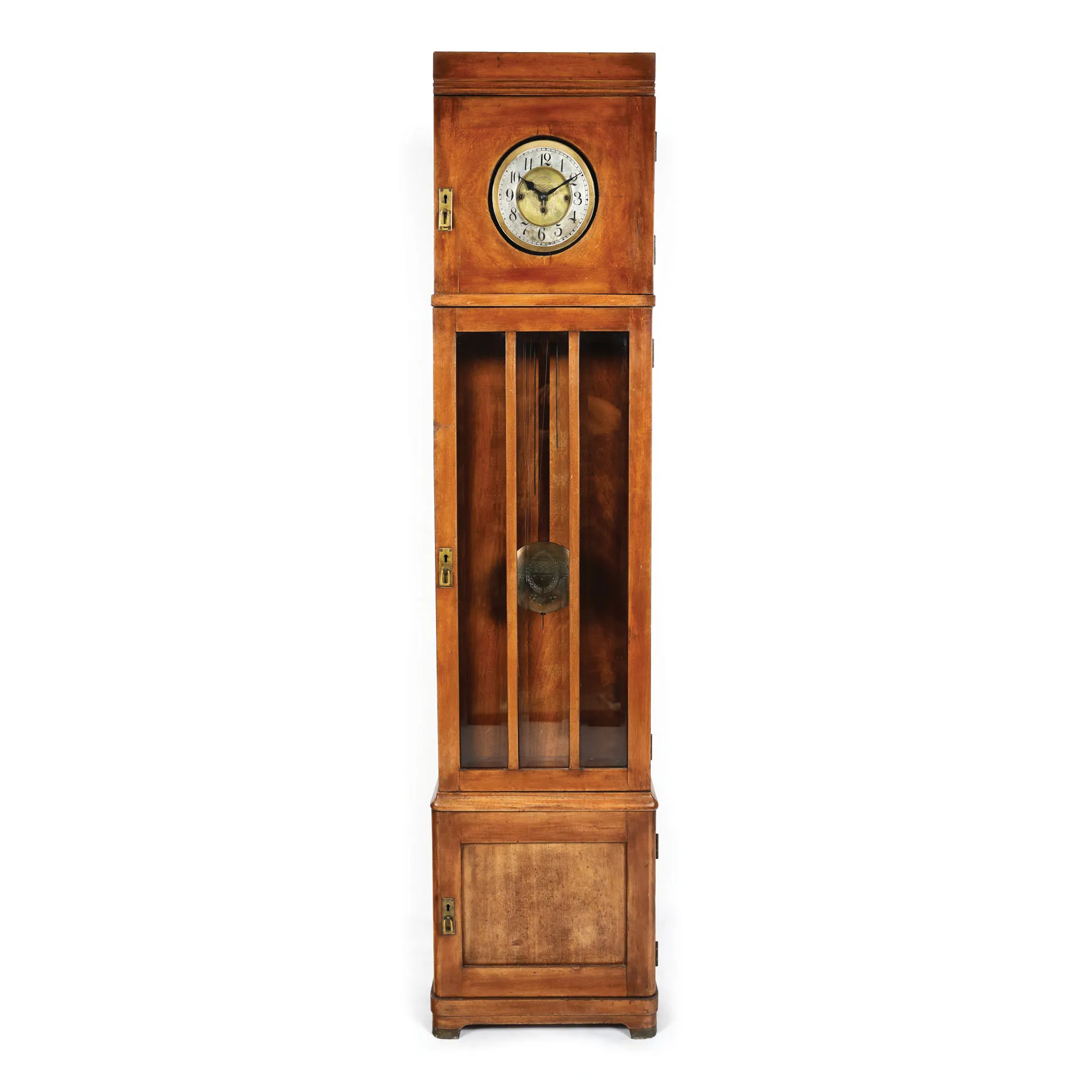 Pendulă în manieră Biedermeier, din lemn de acaju, sfârșitul sec. XIX