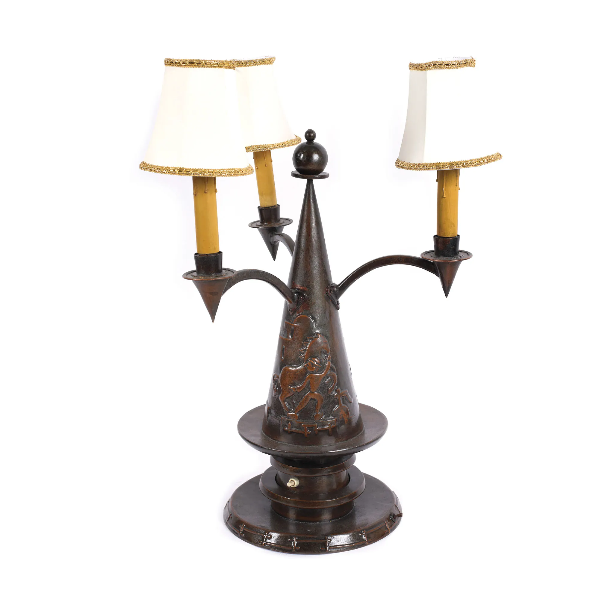 Lampă Jugendstil, design de inspirație Dagobert Peche, cca. 1900