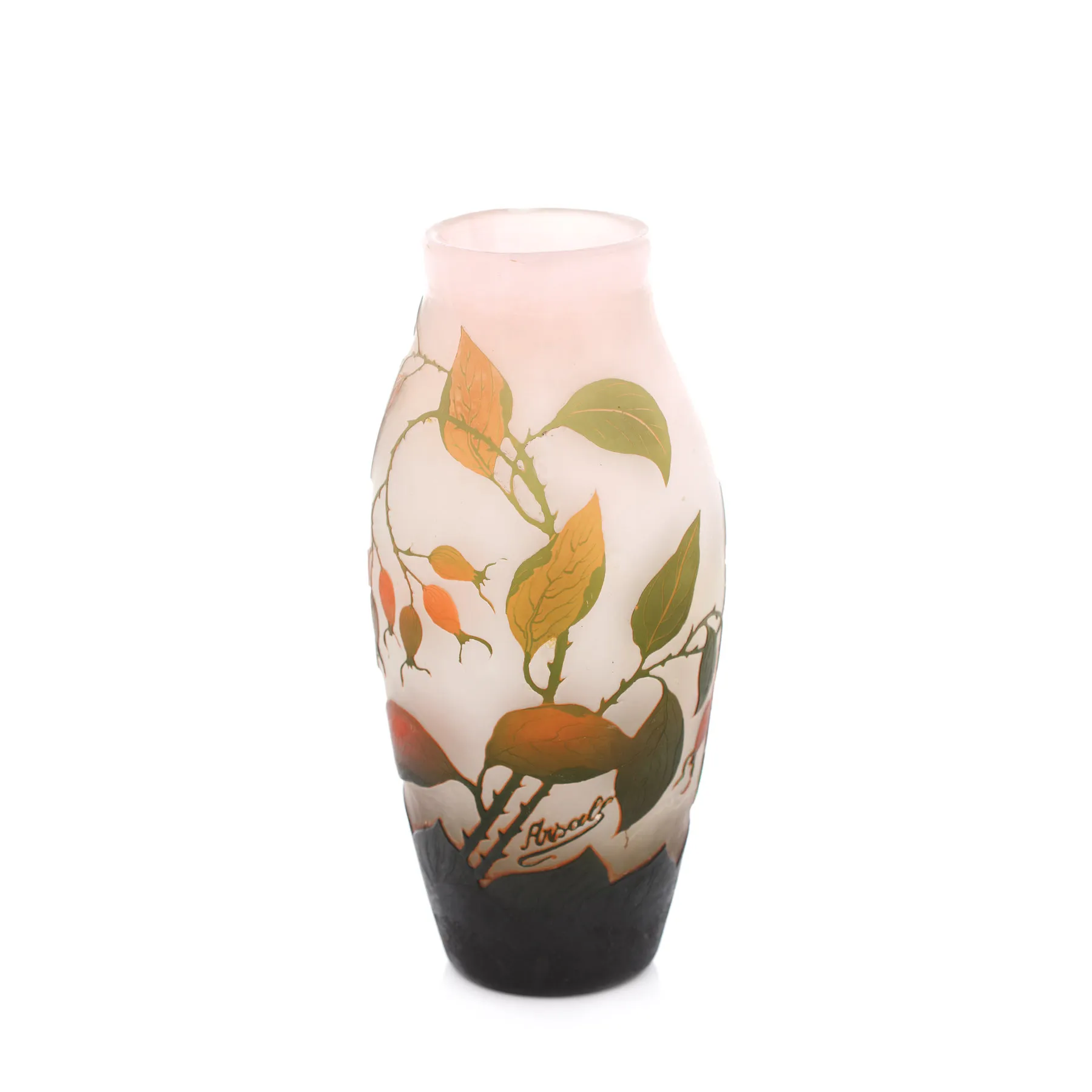 Rar vas Arsall, Art Nouveau, cu decor floral-vegetal, cca. 1920