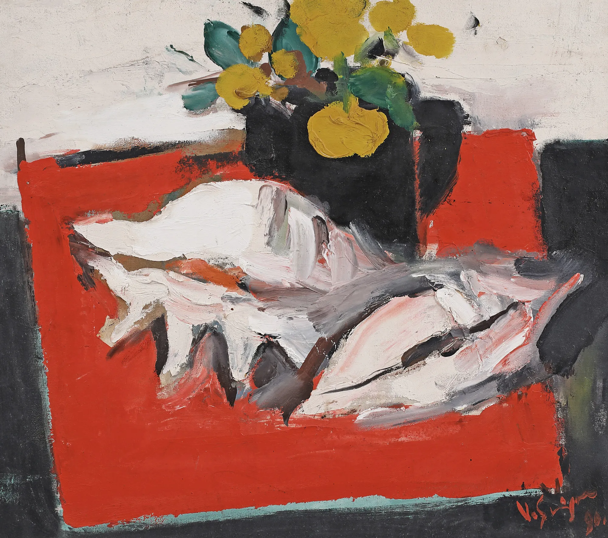 Still Life with Flowers and Shells