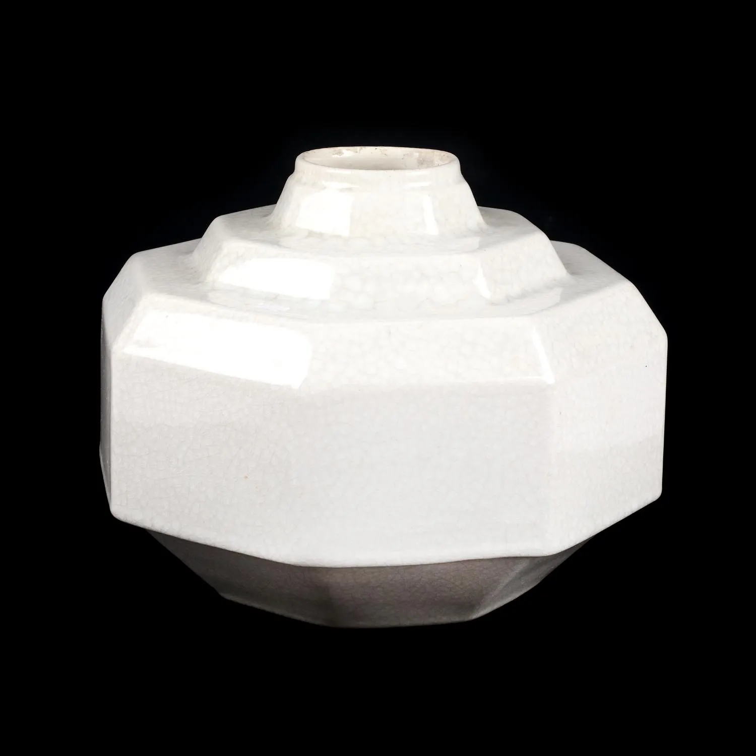Solifloră Art Deco, din ceramică, designer Charles Catteau, provine din colecția Jean-Philippe Guilbert