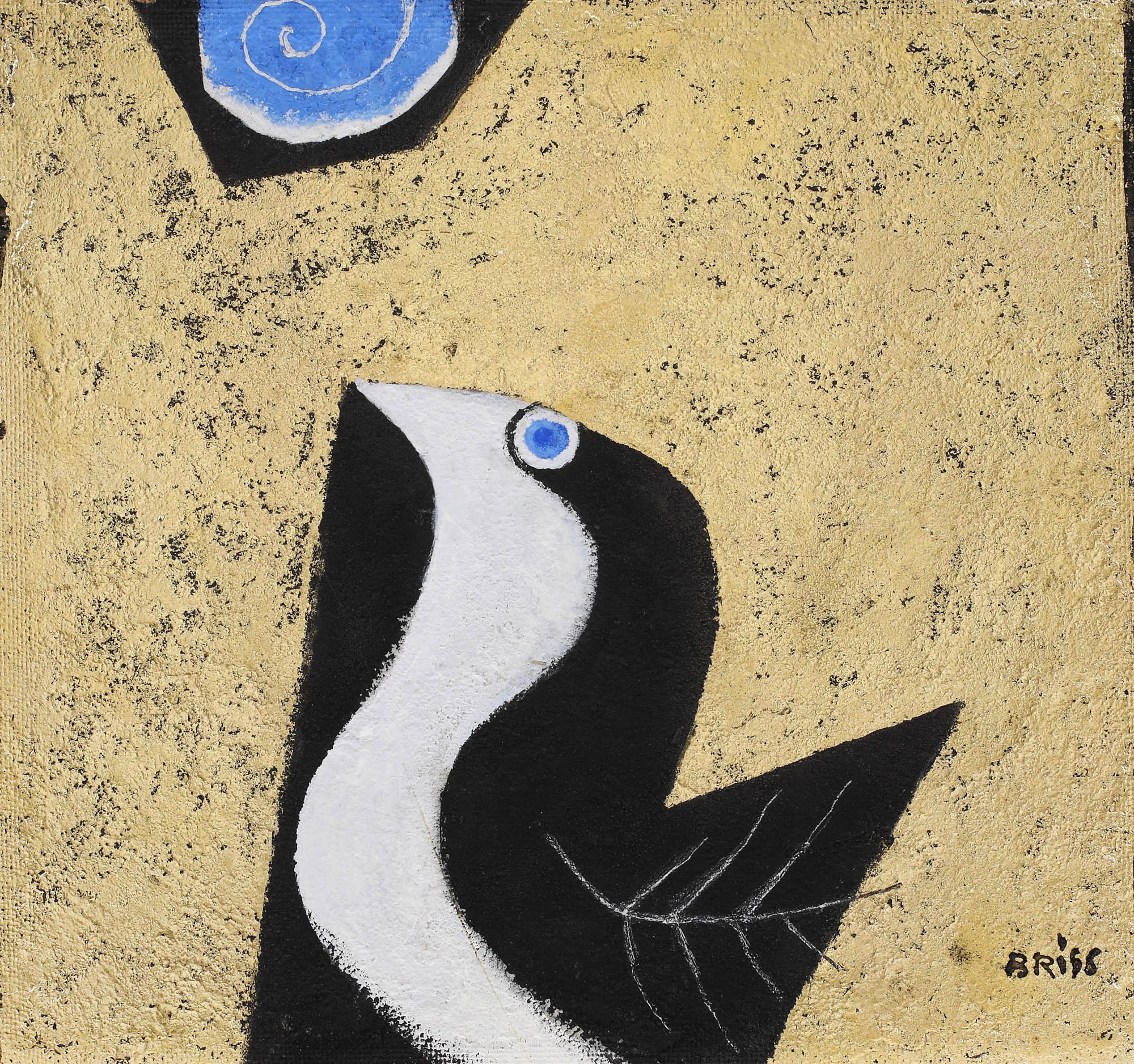 L'oiseau avec les yeux bleus