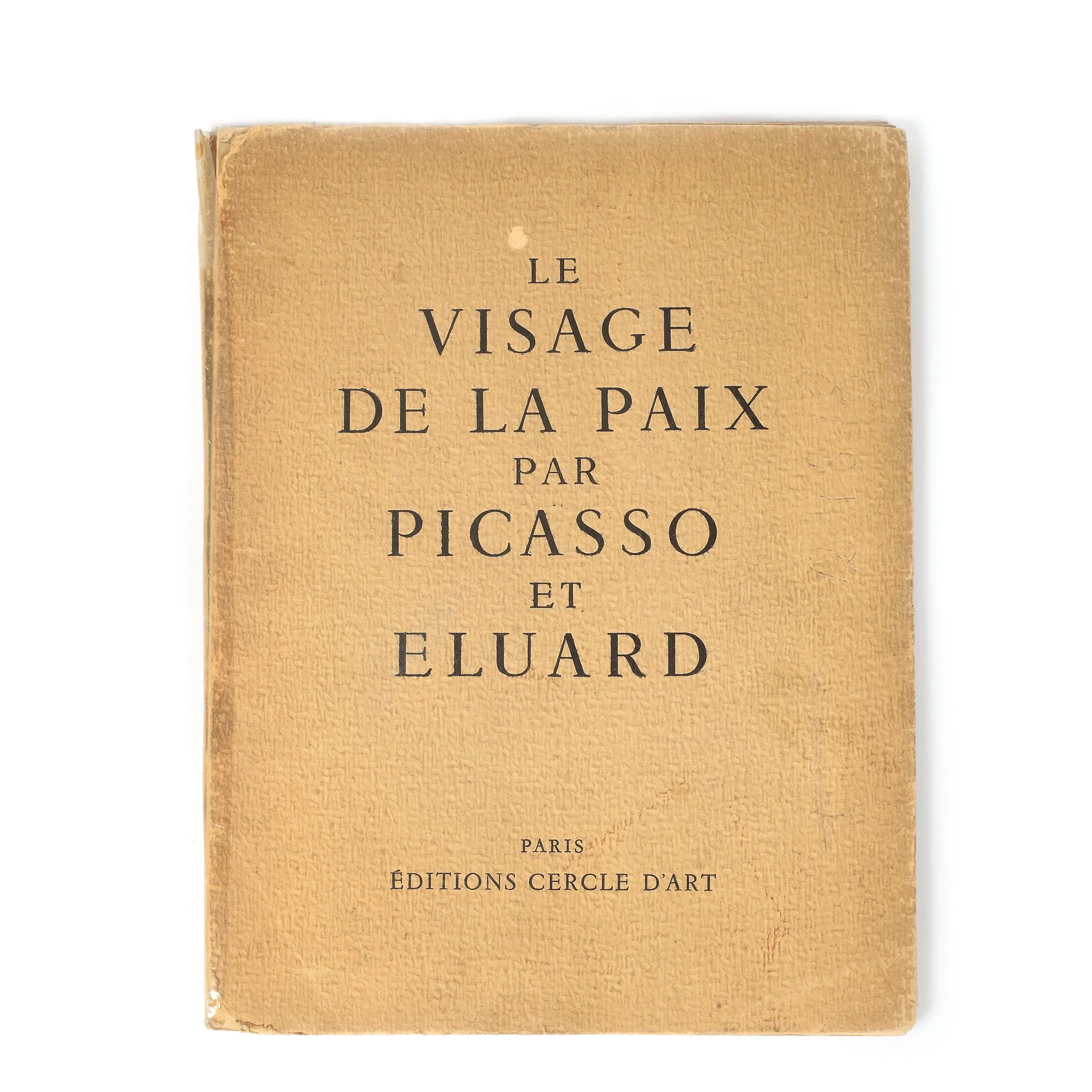 "Le visage de la paix" par Picasso et Eluard, Paris, Editions Cercle Dart, exemplarul 2004, cu dedicația olografă a autorului către Radu Mănescu