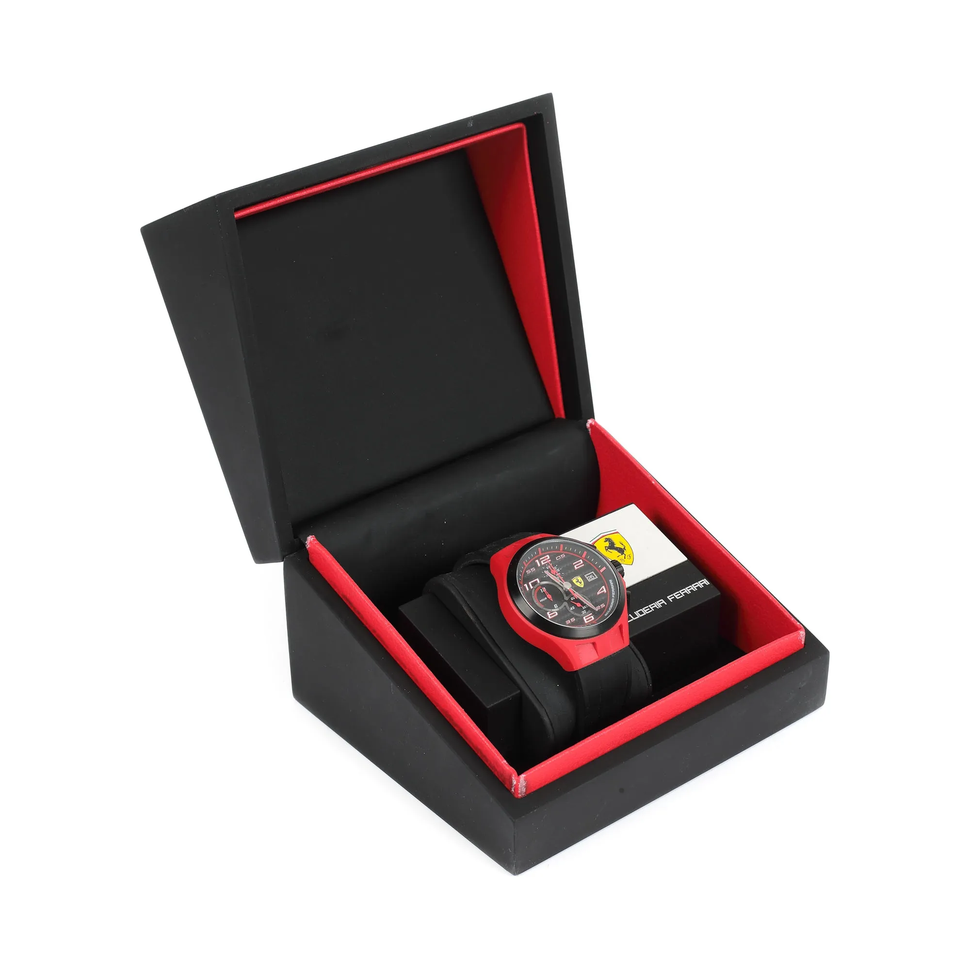 Ceas Scuderia Ferrari Lap Time Chronograph, din oțel inoxidabil, de mână, bărbătesc, însoțit de cutia originală