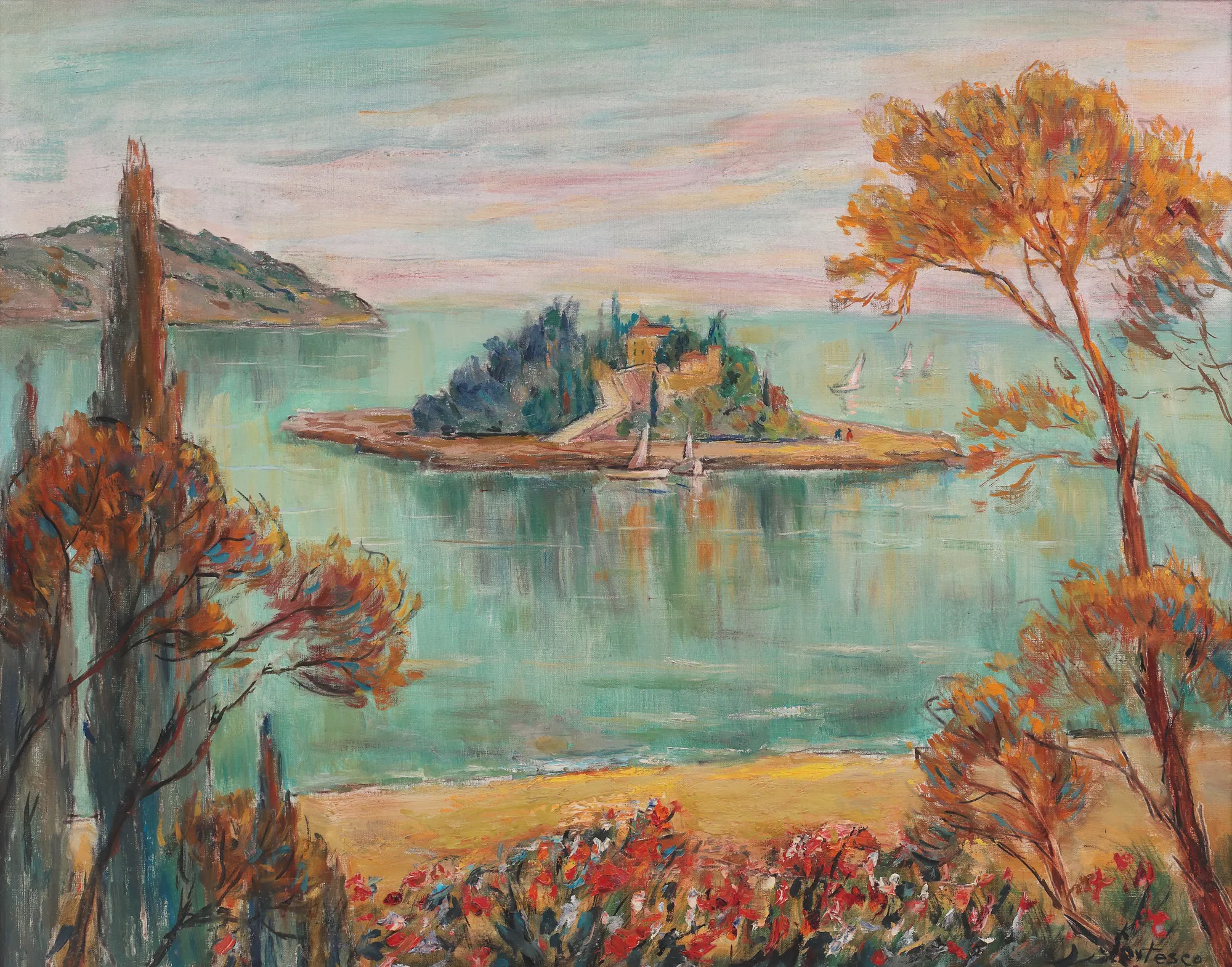 Landscape from the Corfu island