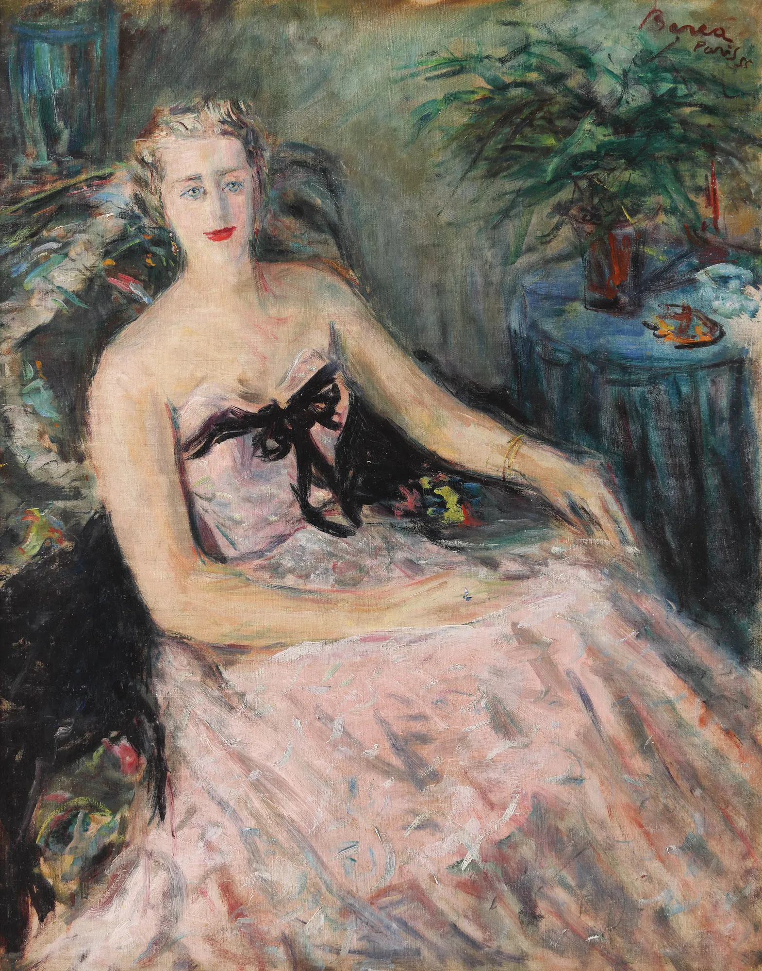 Portrait of the collector Marella Agnelli 