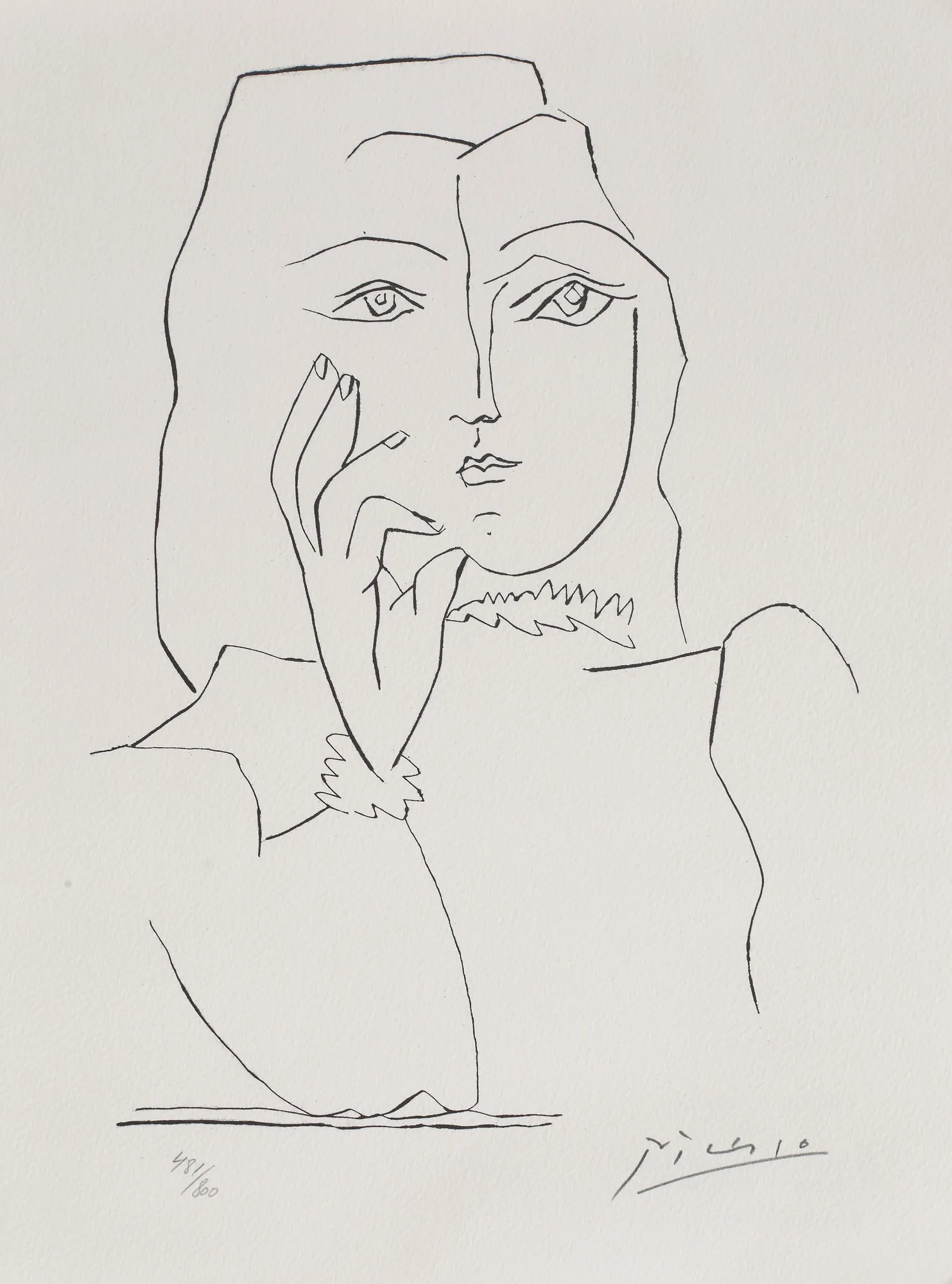 Dora Maar lost in thought