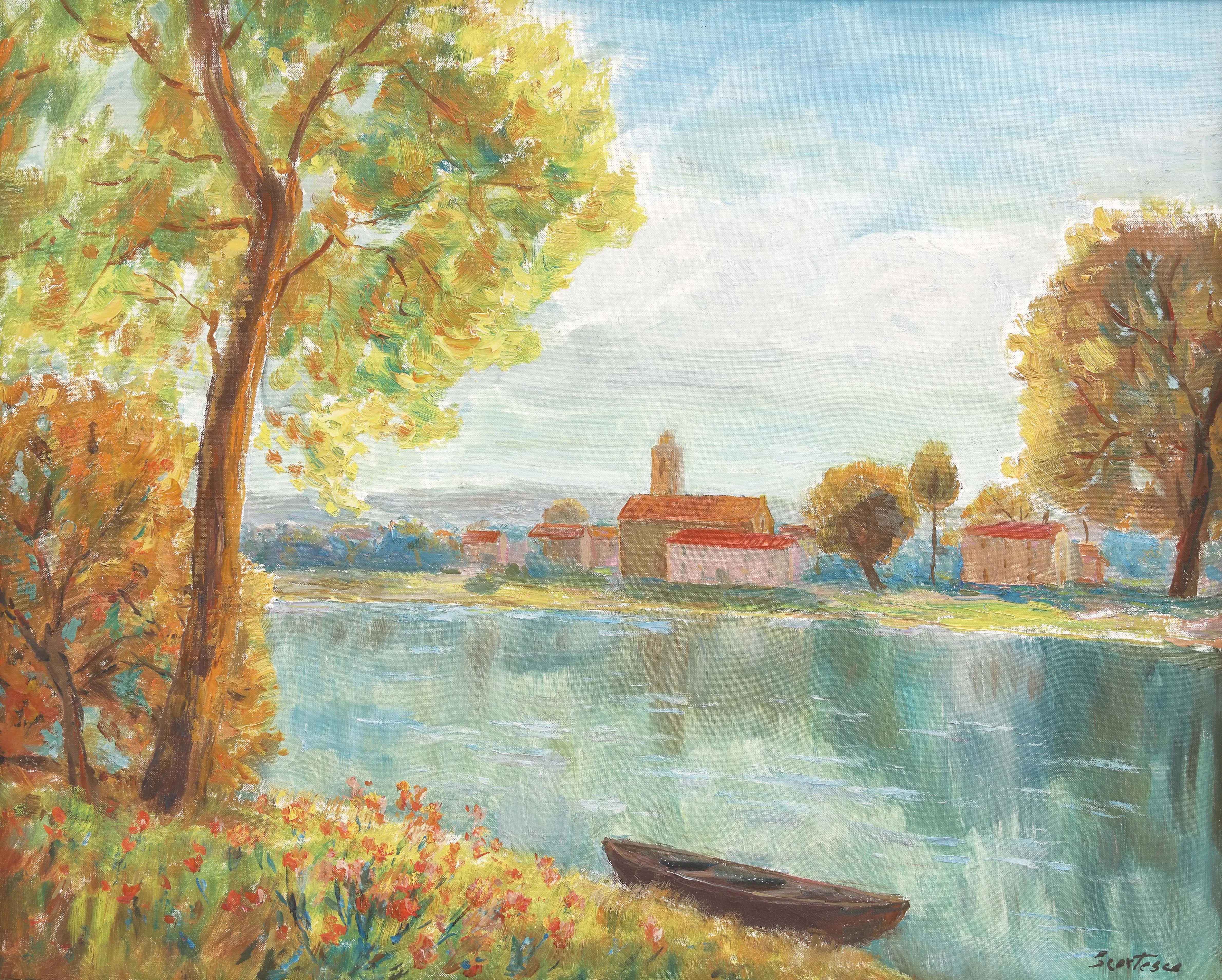 Pe malul râului