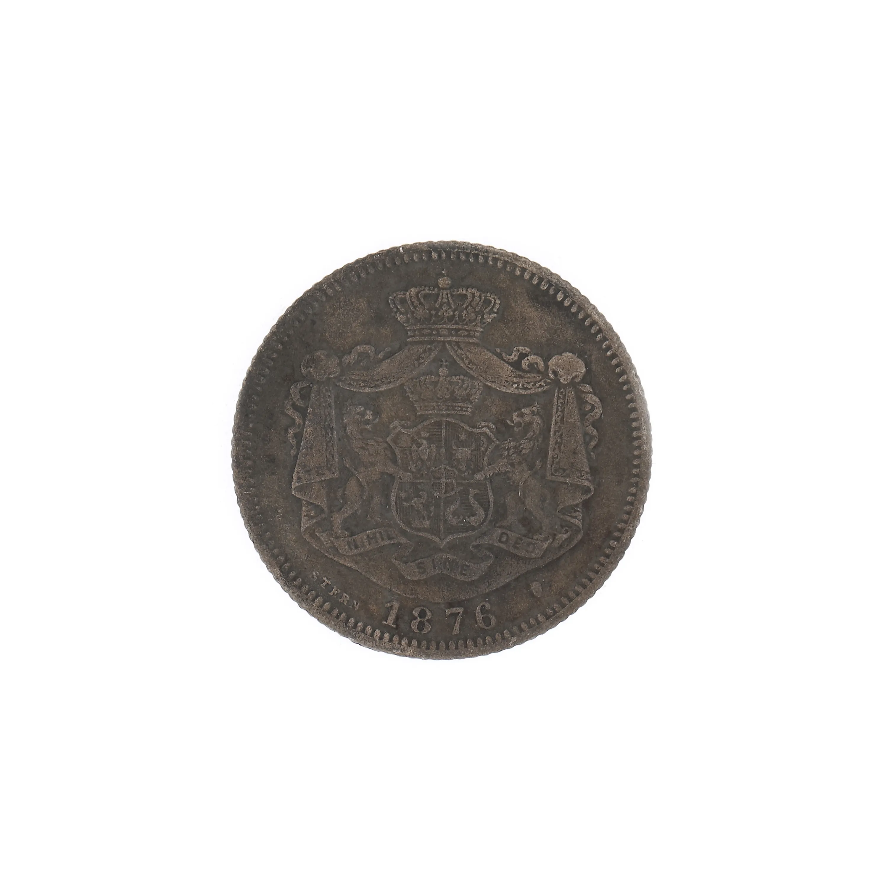 Monedă 1 Leu 1876, argint