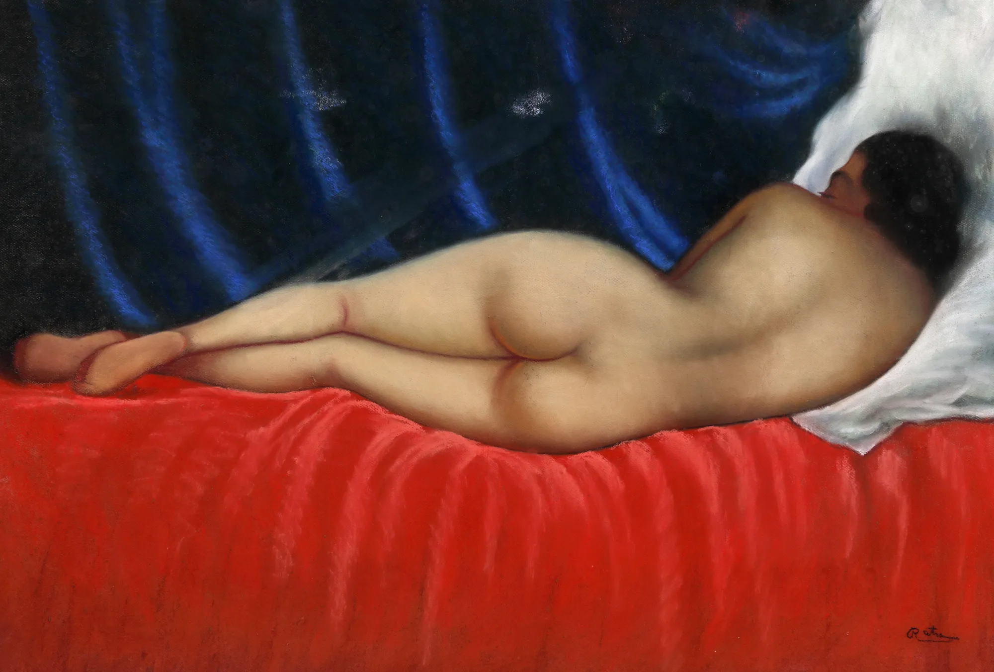 Nude with back turned