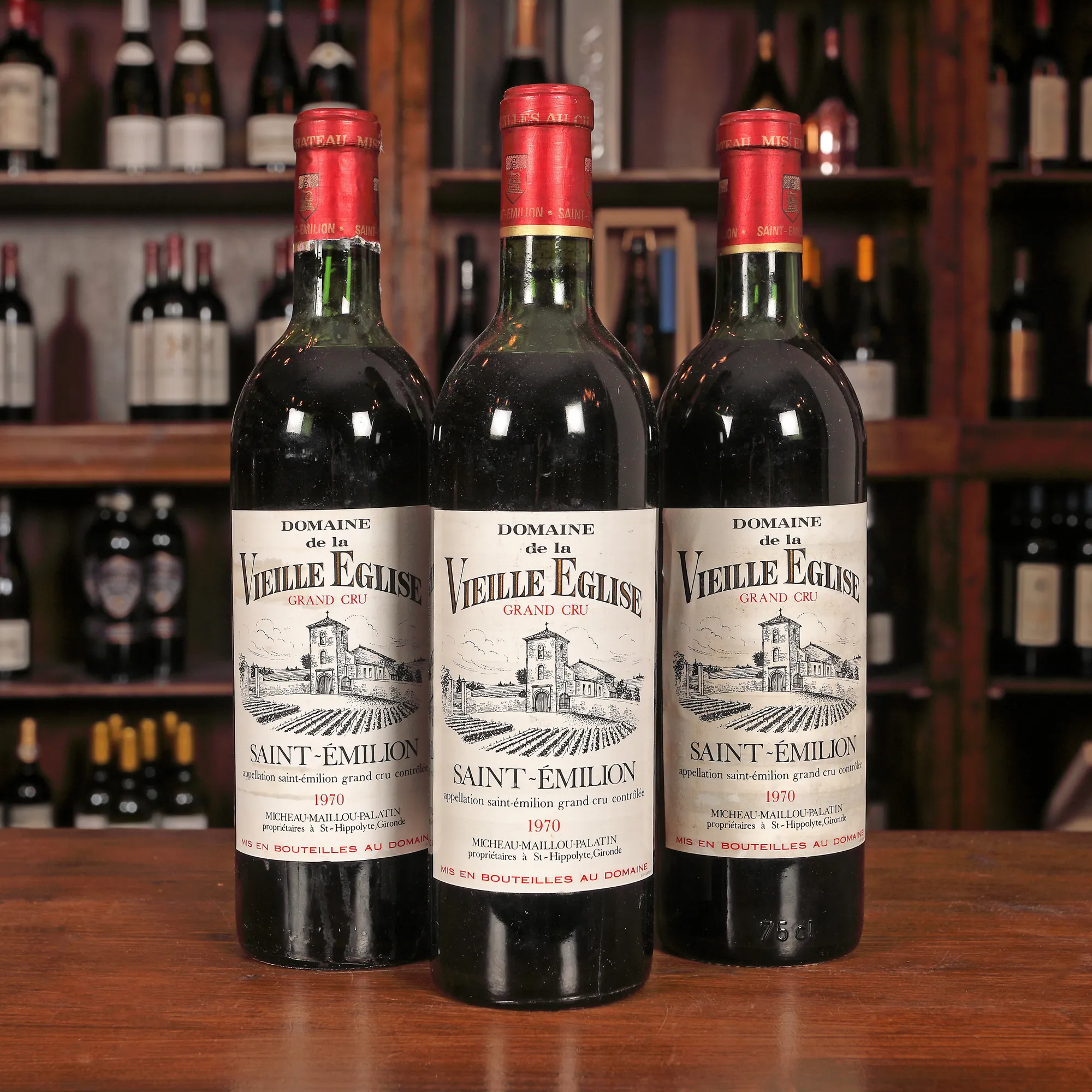 Domaine de la Vieille Église, Saint-Émilion Grand Cru, 1970, 3st x 0,73l