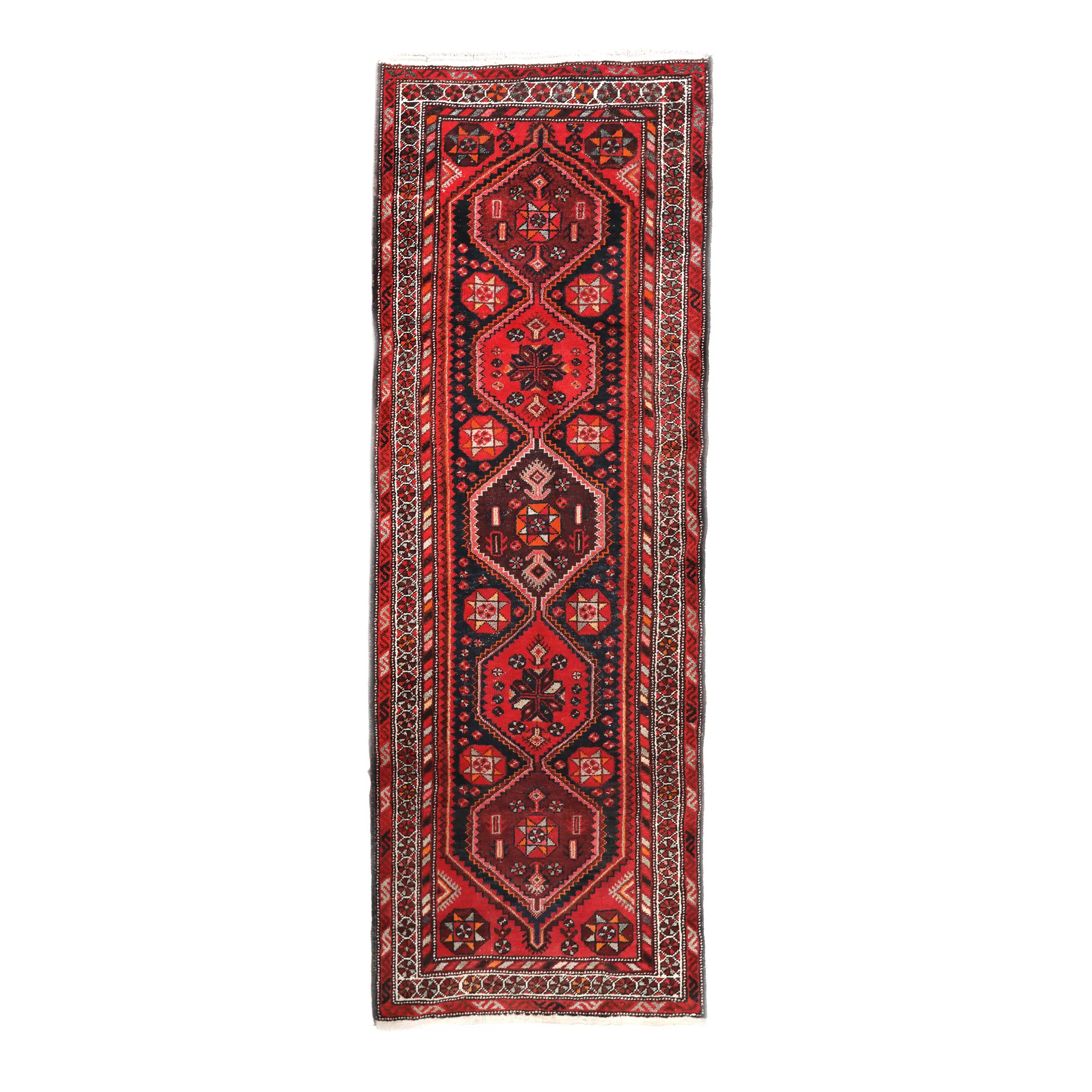 Luri wool rug, decorated with tribal motifs, Iran, mid-20th century