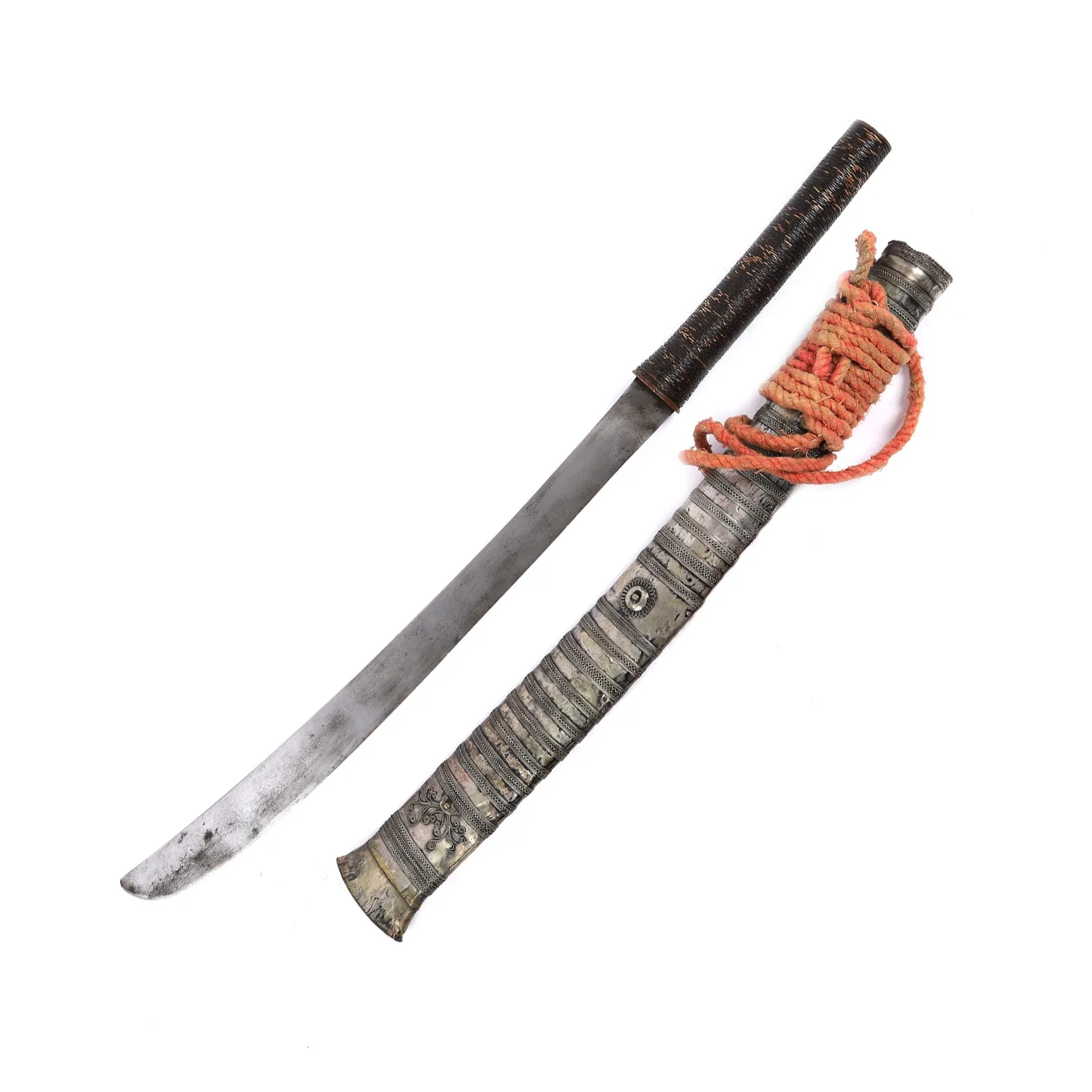 Dha sword, with sheath, Burma, mid-19th century