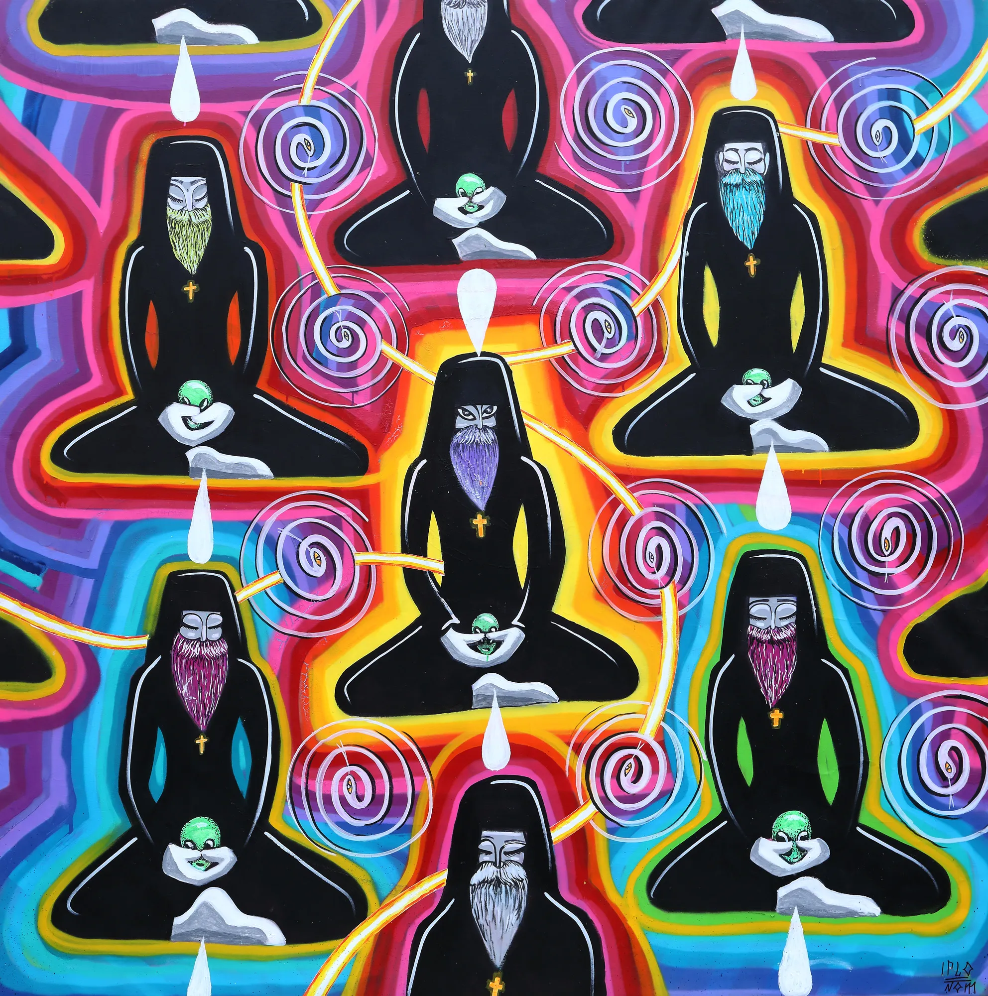 Feministe deghizate, în meditație, pentru acceptarea extratereștrilor