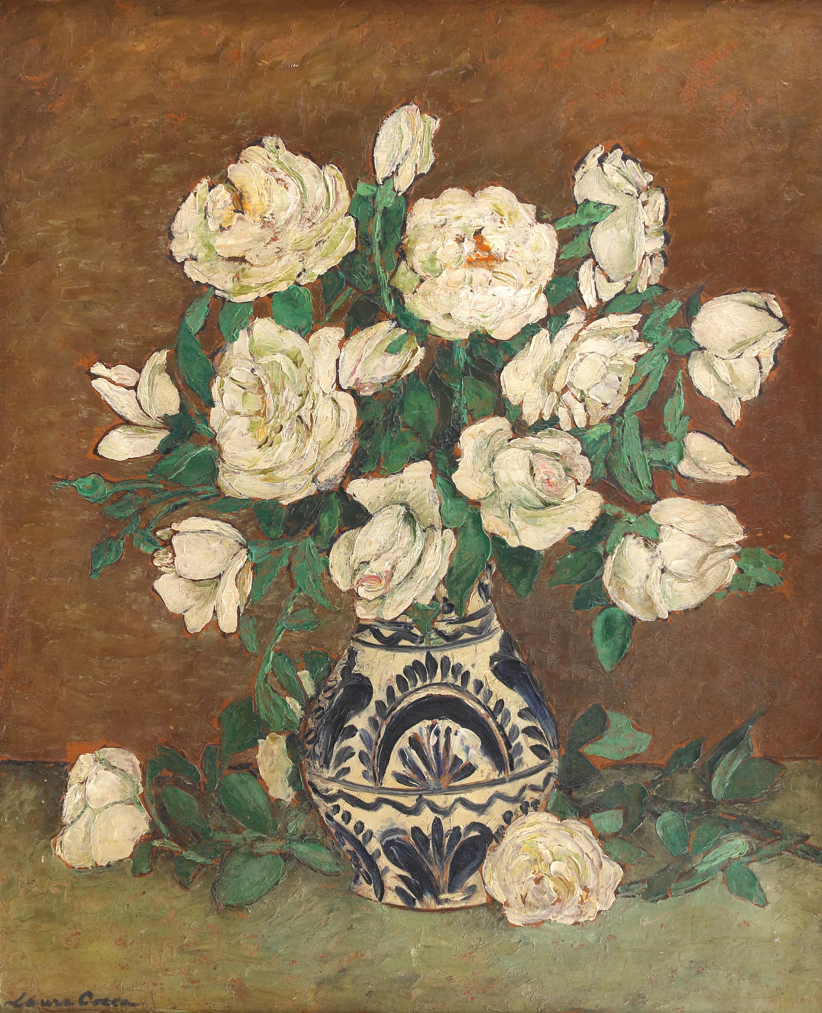 Jug with White Roses
