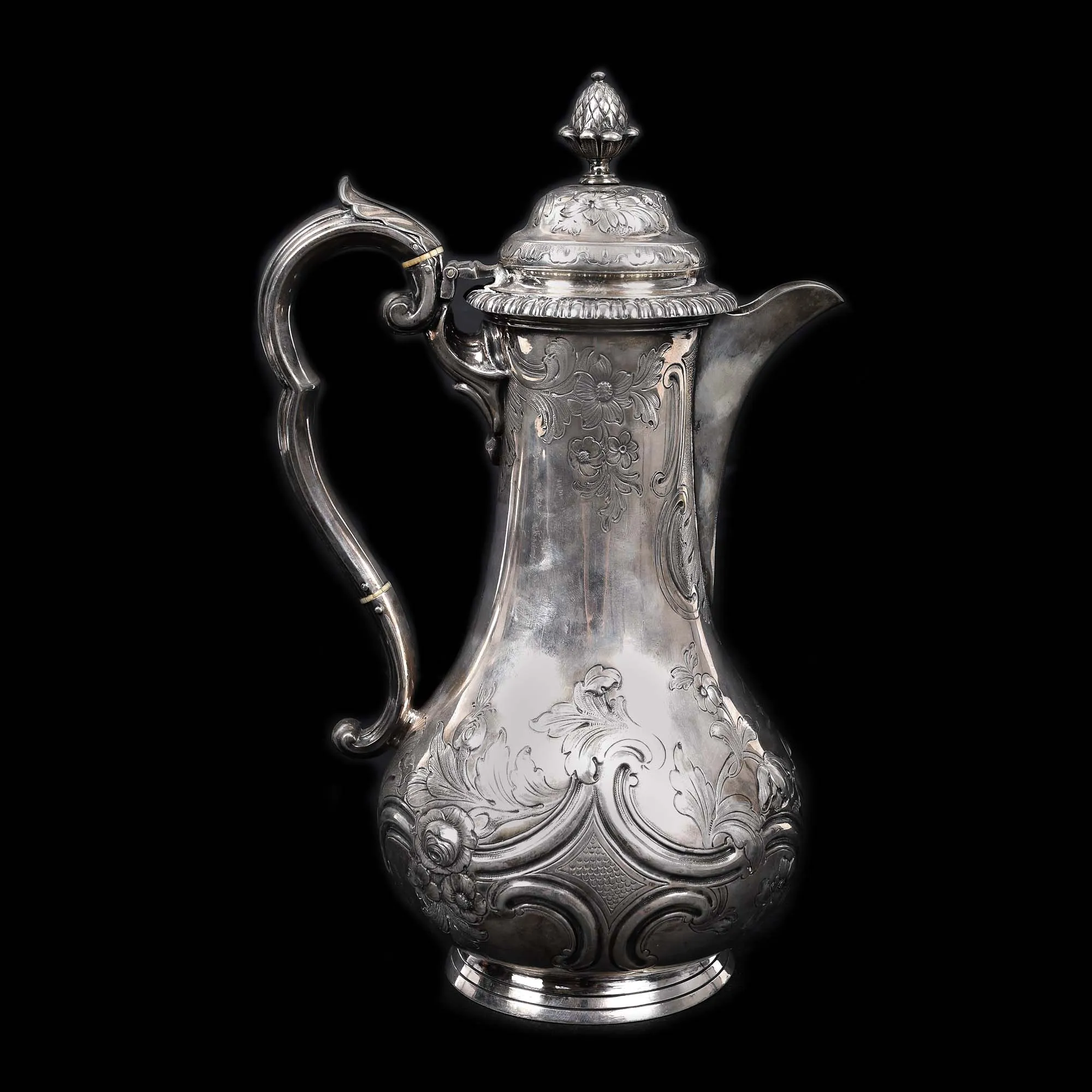 Ceanic Elkington & Co., with floral-vegetal decor, late 19th century